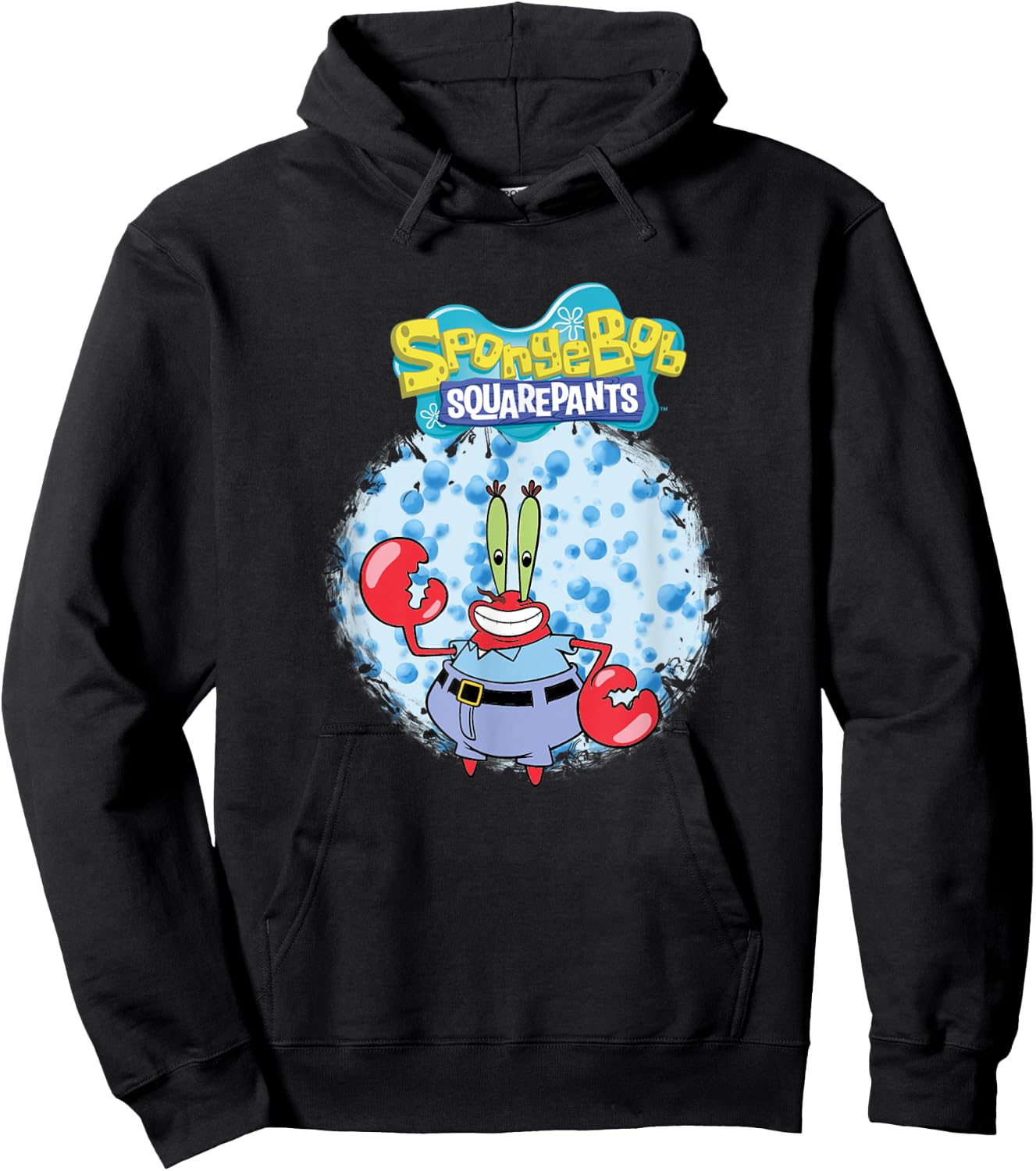 Mademark x SpongeBob SquarePants - Original SpongeBob Square Pants - Mr. Krabs with bubbles Hoodie - Hoodie | Black