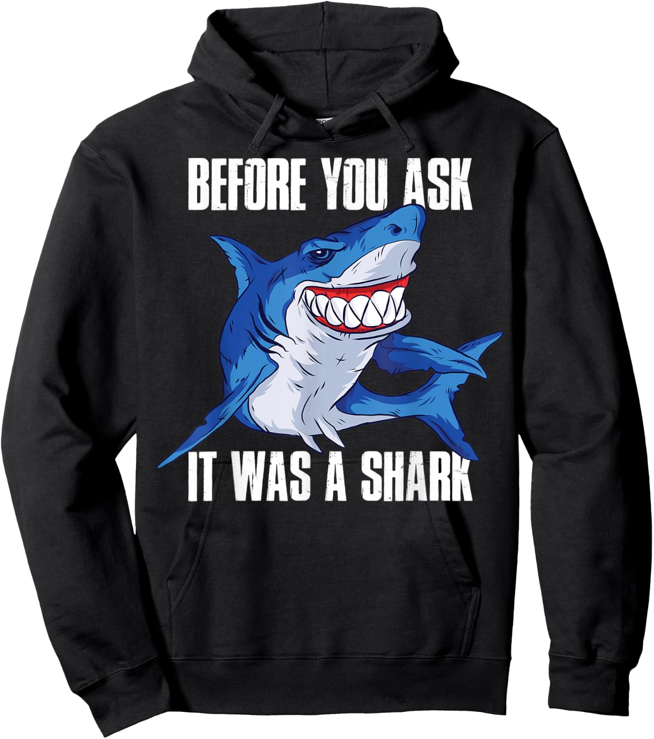 Before you ask it was an Amputee shark Hoodie - Hoodie | Black