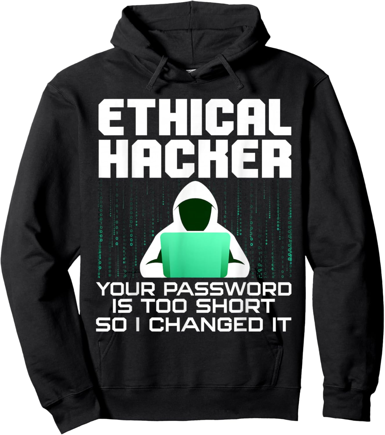 Funny Hacker Art Women Hacking Lover Computer Nerd Hoodie - Hoodie | Black
