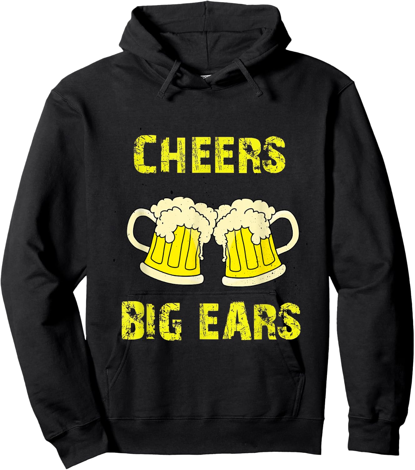Cheers, big ears, beer Hoodie - Hoodie | Black