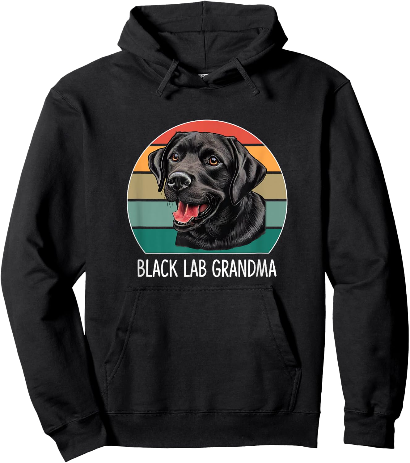 Black Lab Grandma Hoodie - Hoodie | Black