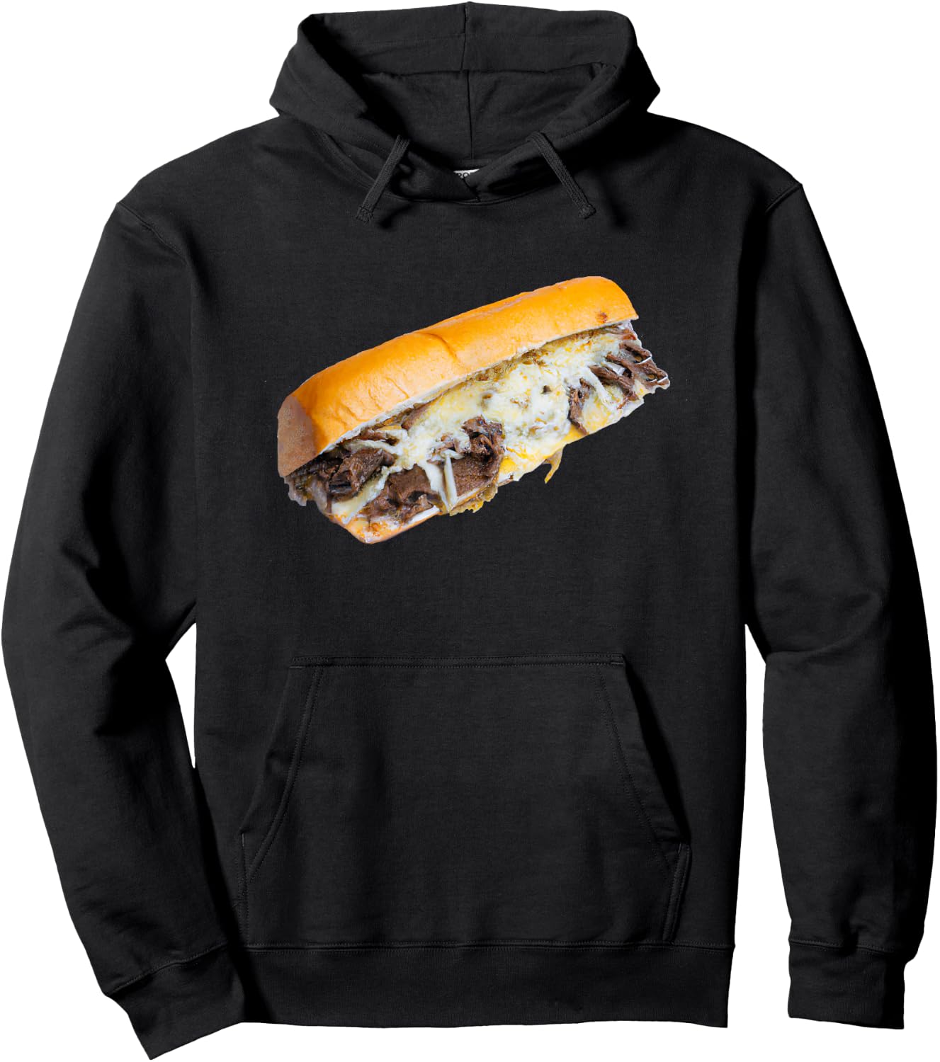 Philly Cheesesteak Sub Hoodie - Hoodie | Black