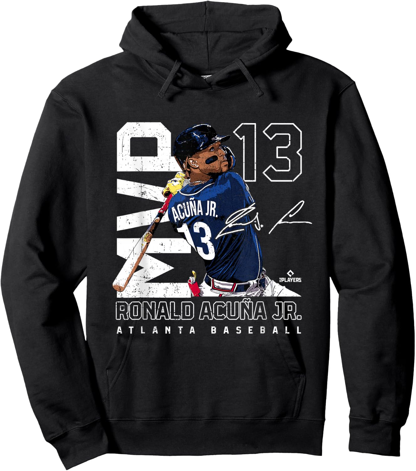 MVP Ronald Acuna Jr Atlanta MLBPA Hoodie - Hoodie | Black