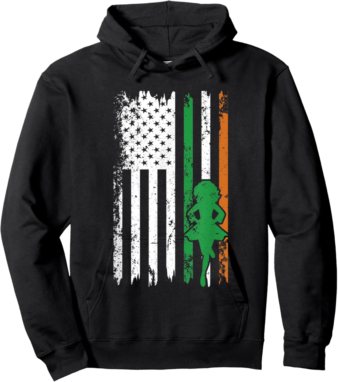 Irish Dance St Patricks Day Reel Girl Irish Step Dance Shoes Hoodie - Hoodie | Black