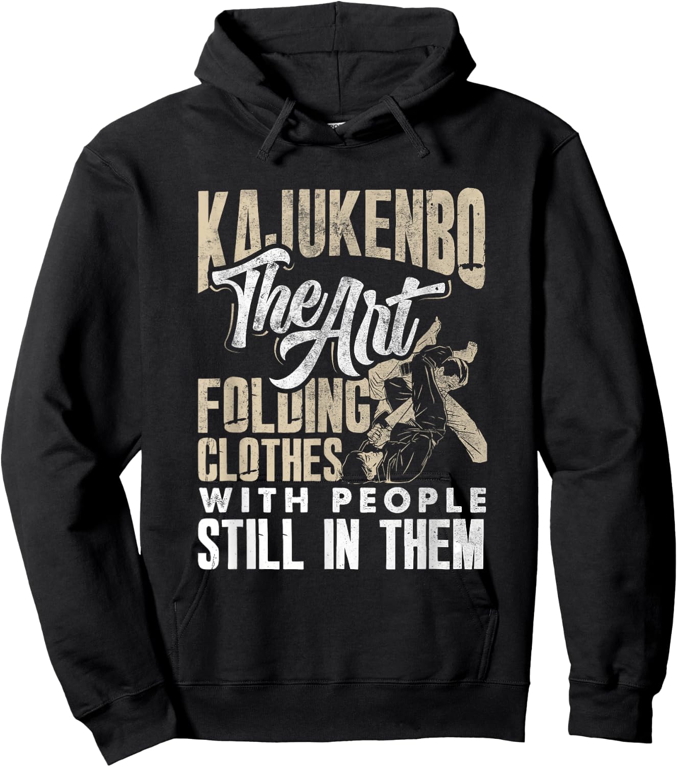 Kajukenbo Art Folding Clothes With People Karate Judo Fusion Hoodie - Hoodie | Black