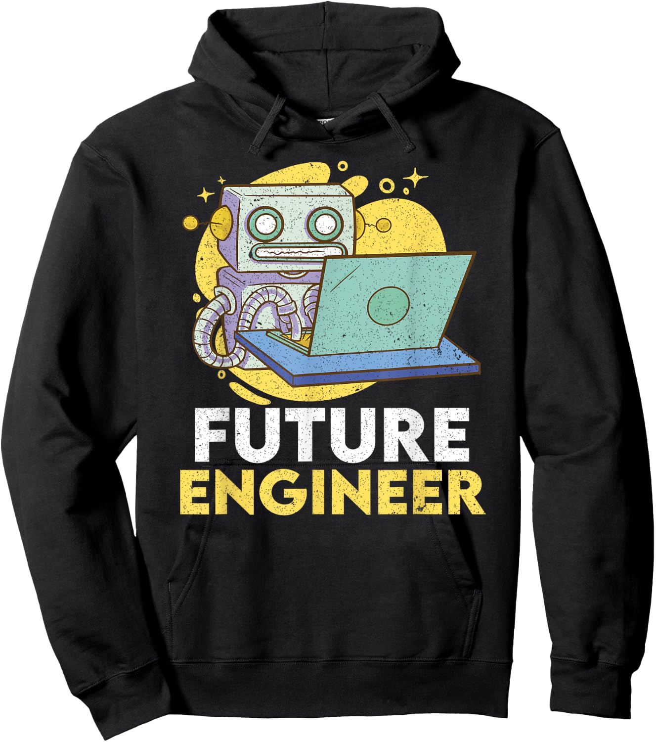 Future Engineer Robotics Robot Costume Engineer System Men's Hoodie - Hoodie | Black