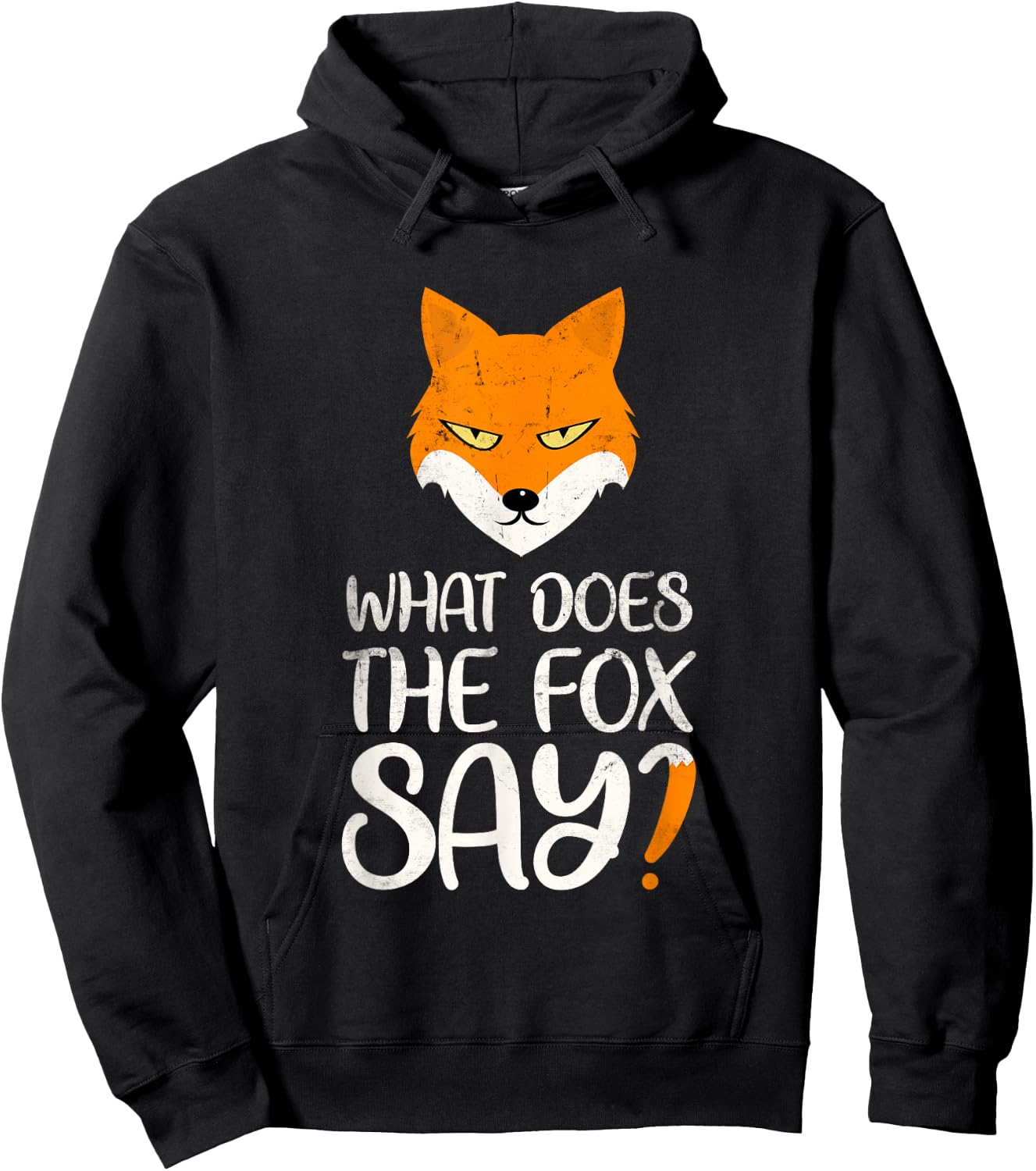 Funny Animal Word Game Foxes What The Fox Says Hoodie - Hoodie | Black