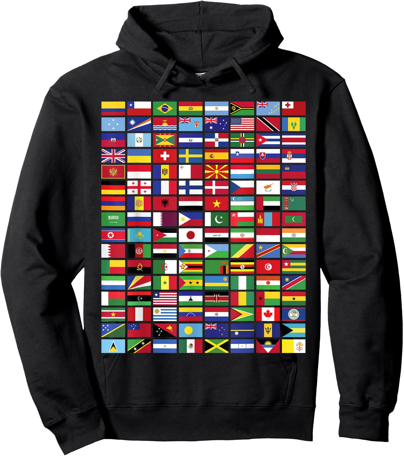 Flags - Over 100 Countries World Geography Vexillology Gifts Hoodie - Hoodie | Black