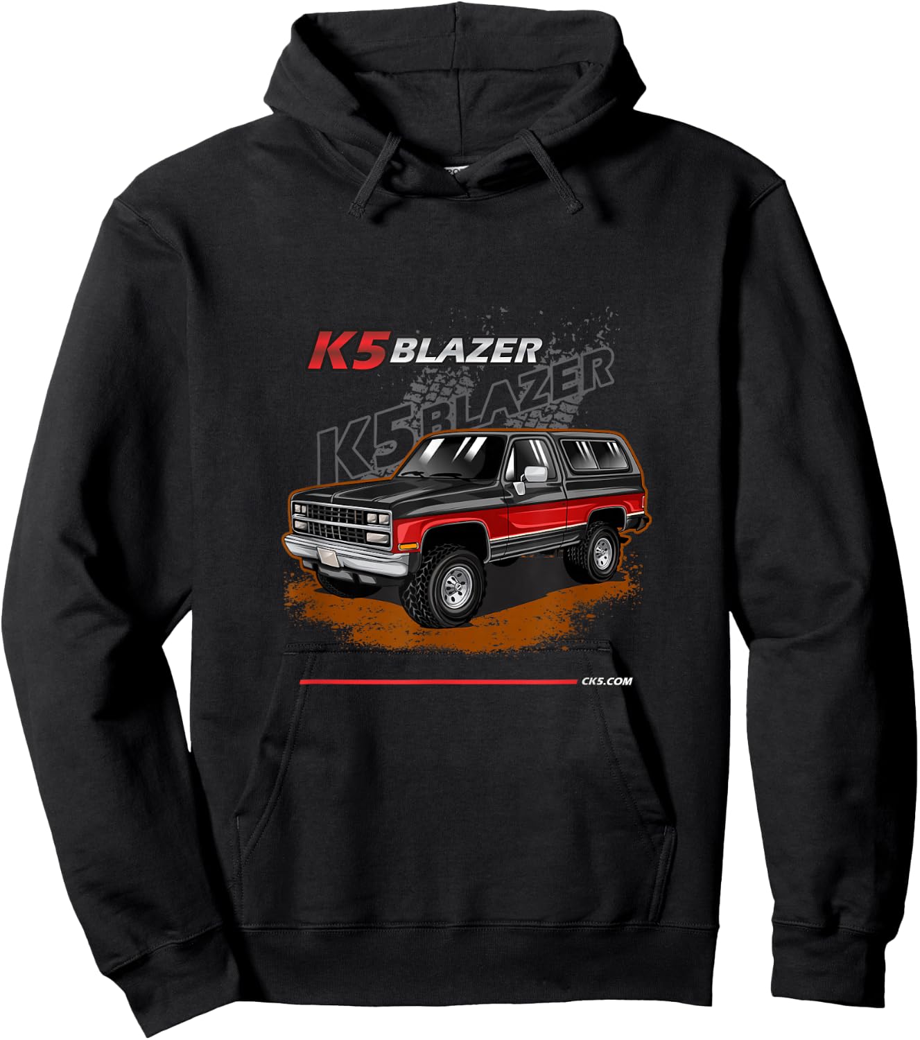 1989-91 K5 Blazer square body 4x4 Hoodie - Hoodie | Black