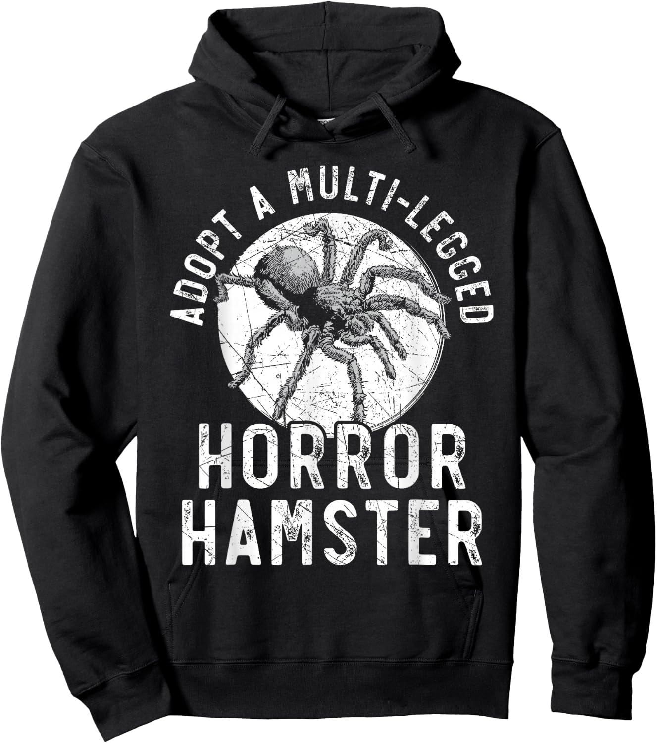 Adopt A Multi-Legged Horror Hamster Tarantula Spider Hoodie - Hoodie | Black