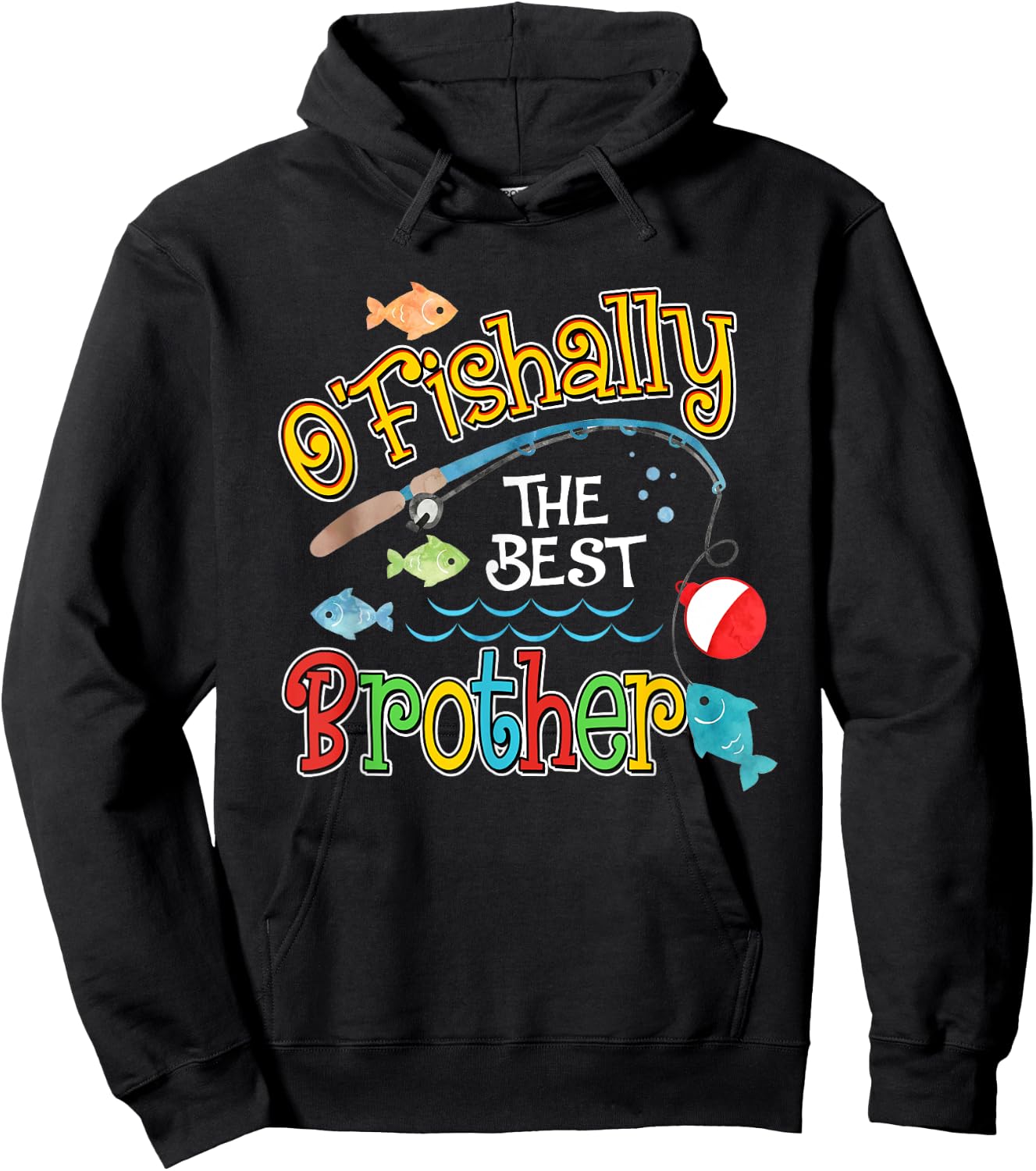 Ofishally The Best Brother of the Birthday Boy Hoodie - Hoodie | Black