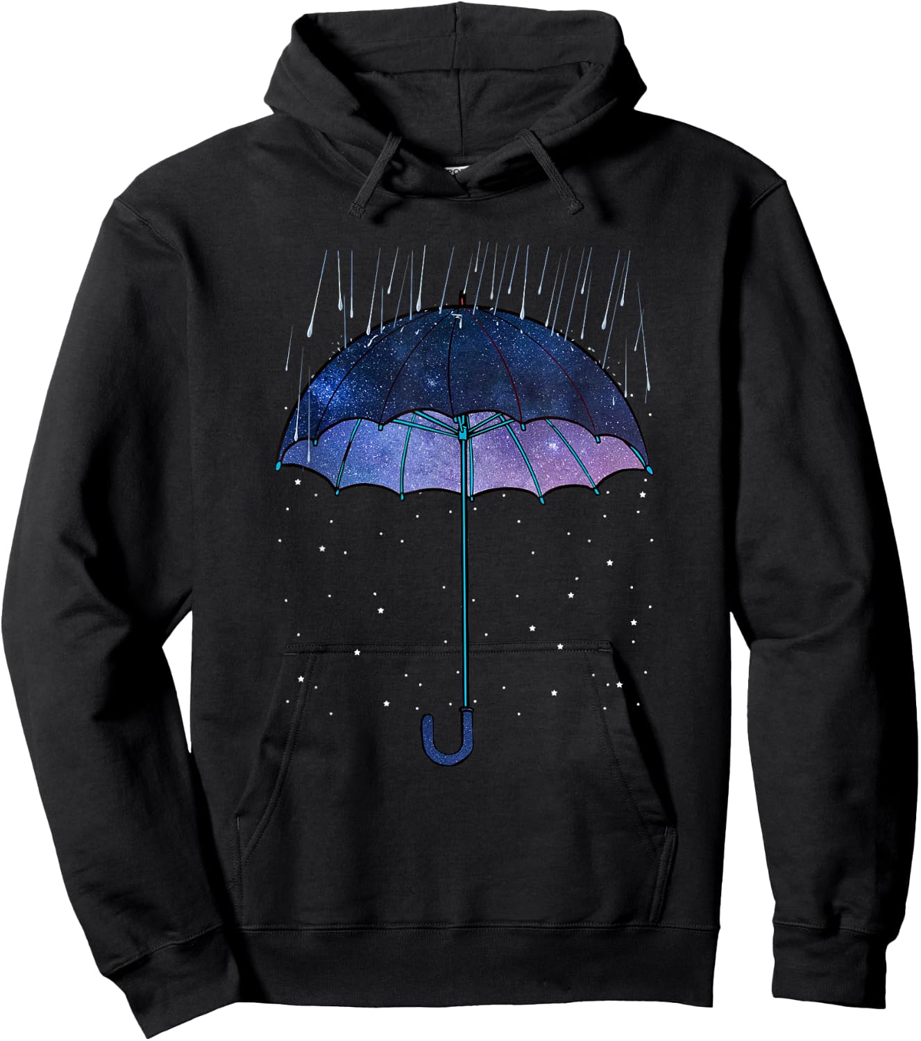 Rain Purple Umbrella For Violet Favorite Color Hoodie - Hoodie | Black