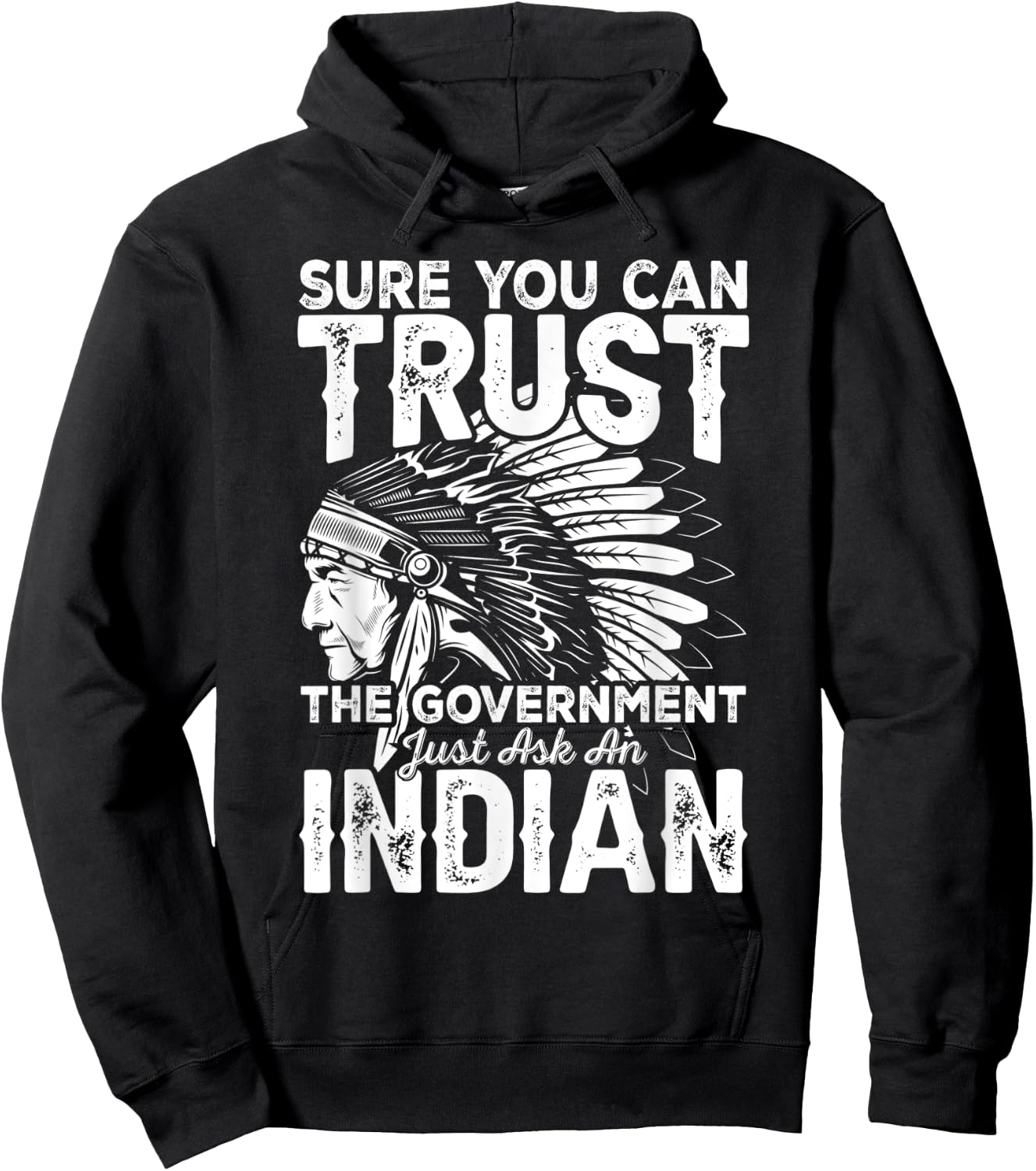 Sure You Can Trust The Government Just Ask An Hoodie - Hoodie | Black