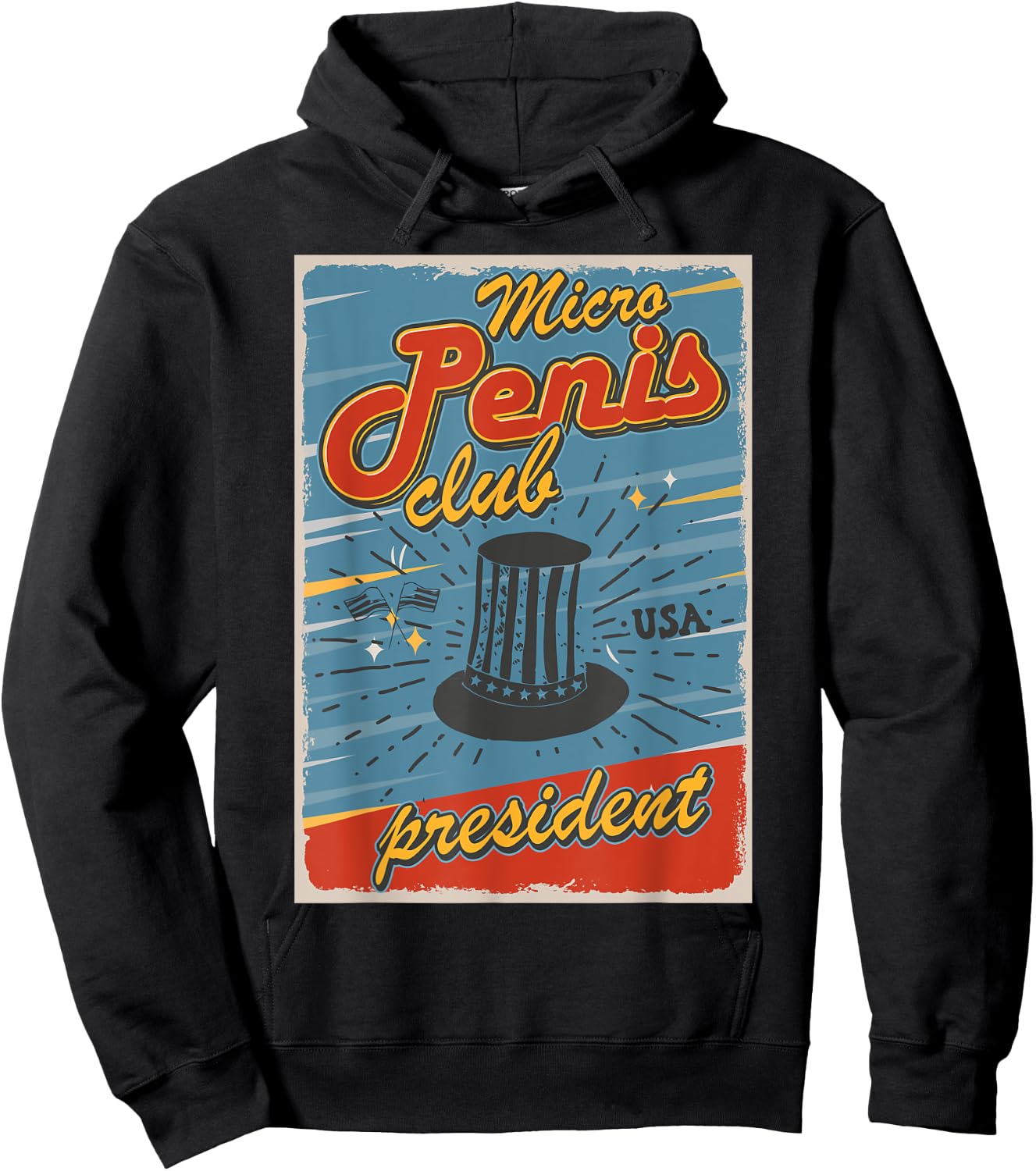 Micro penis club president Hoodie - Hoodie | Black