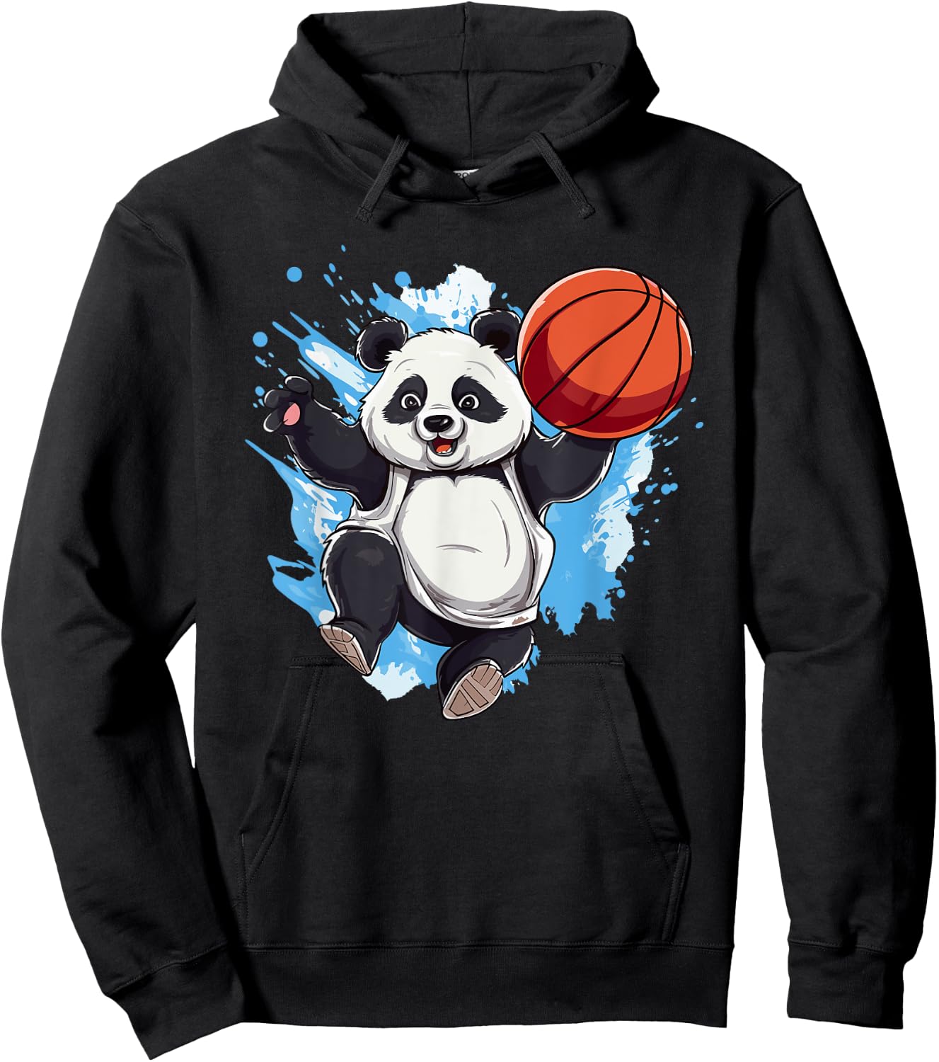 Panda Basketball Player Outfit Slam Dunk Boys Hoodie - Hoodie | Black