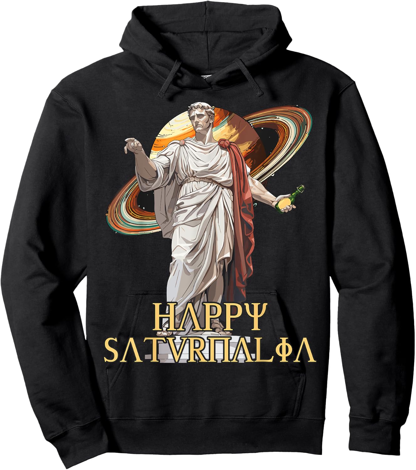 Happy Saturnalia, Ancient Christmas & Roman History Hoodie - Hoodie | Black