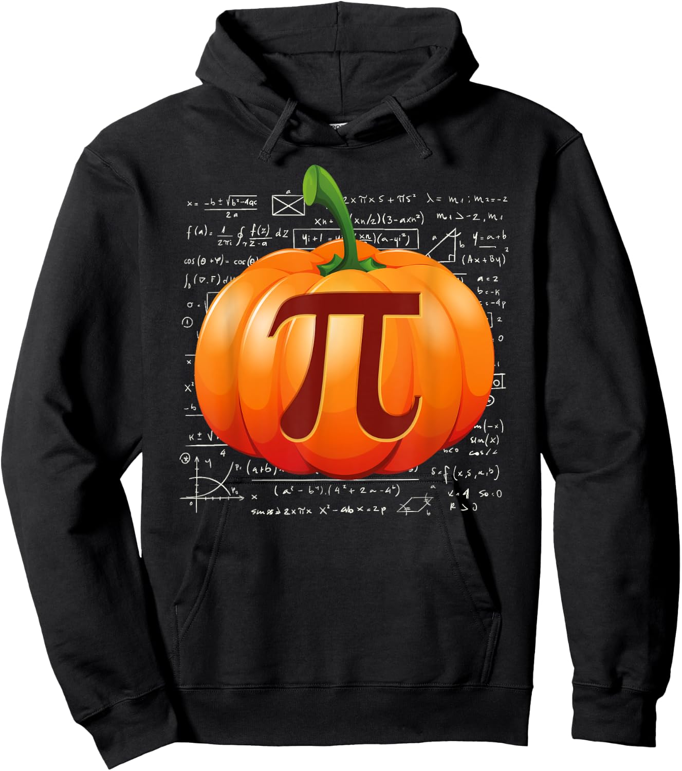 Pumpkin Pie Math I Funny Halloween Thanksgiving Pi Day Hoodie - Hoodie | Black