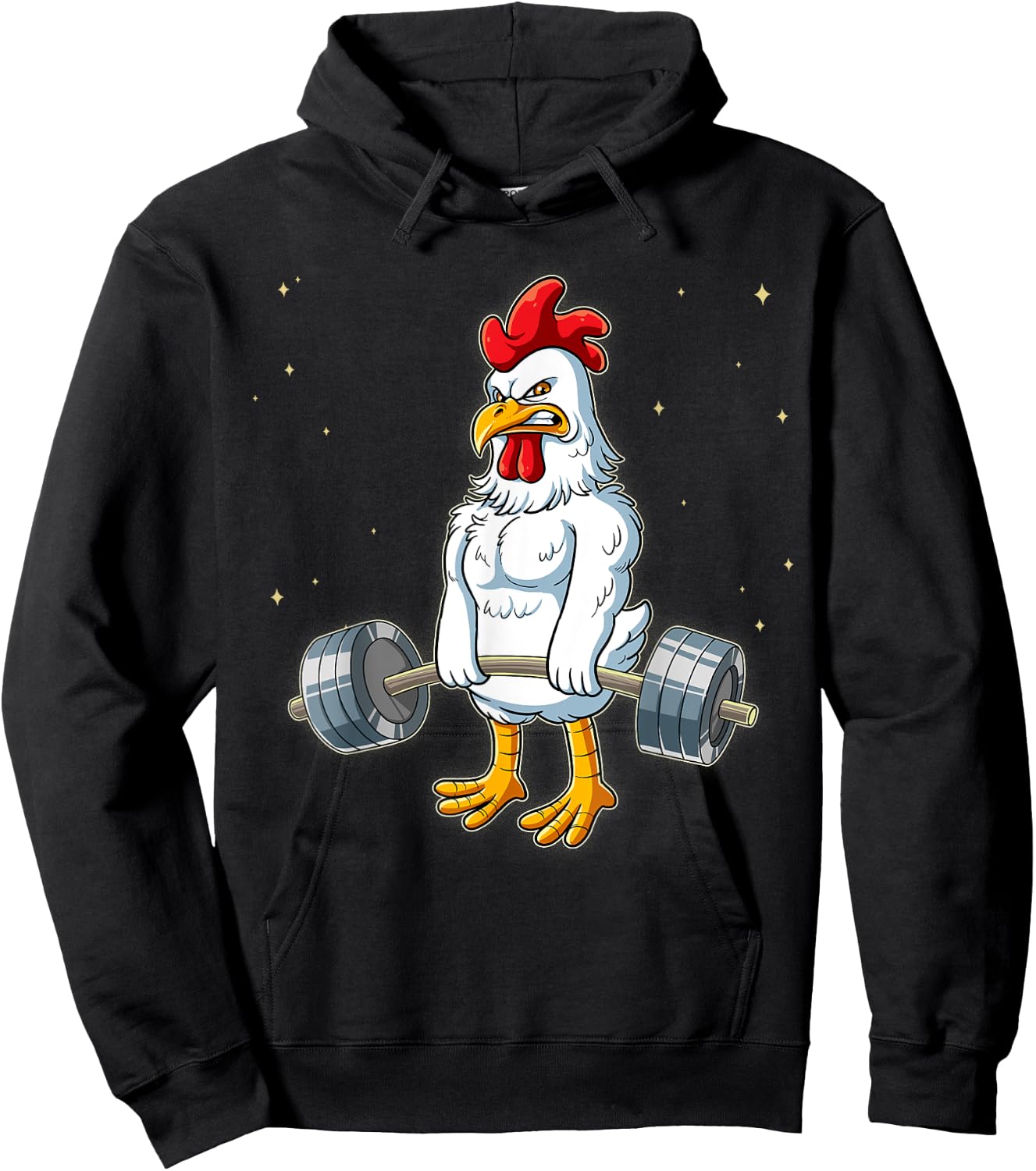 Chicken Gym Weight Training Deadlift Hoodie - Hoodie | Black