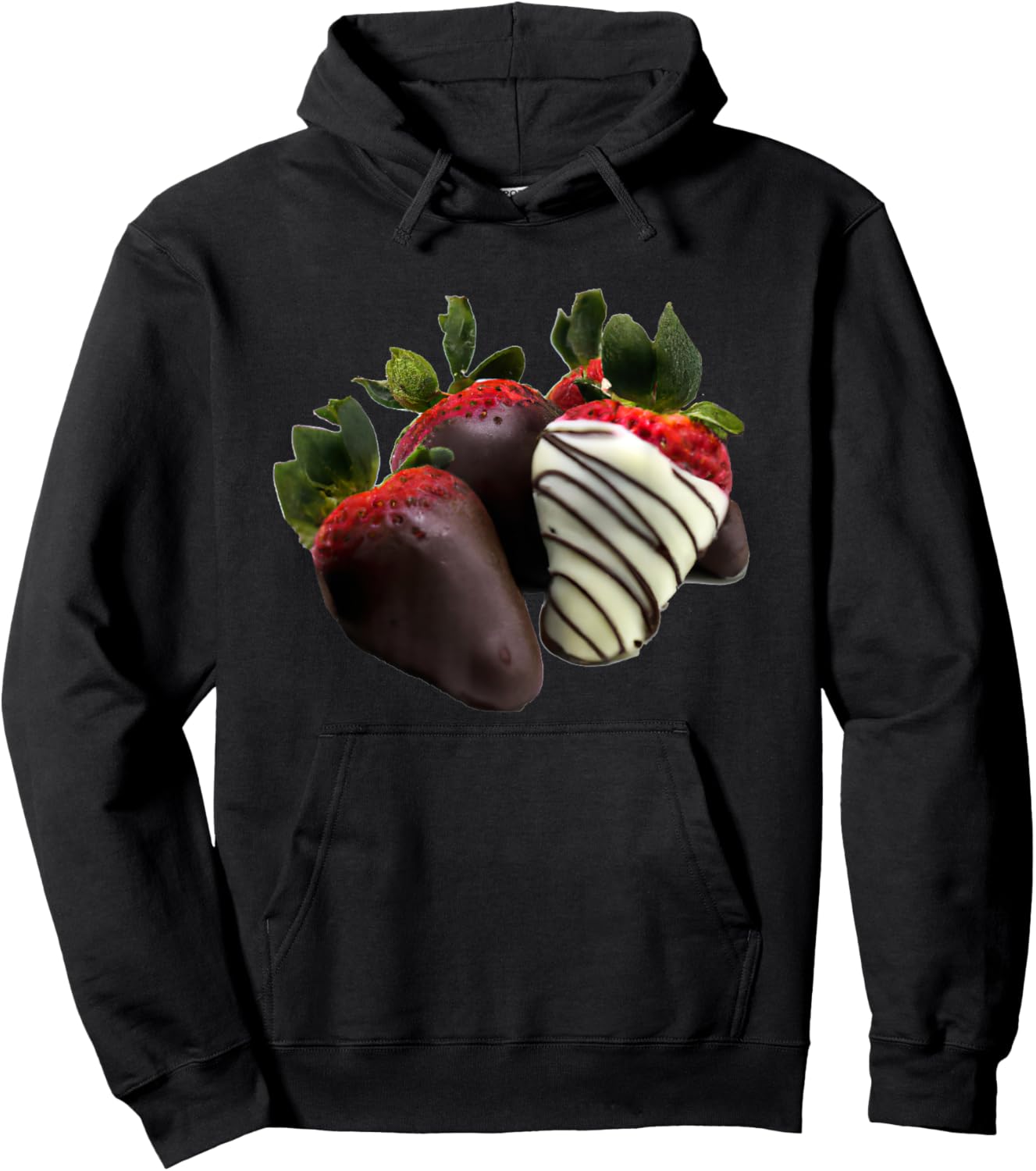 Chocolate Covered Strawberries Hoodie - Hoodie | Black
