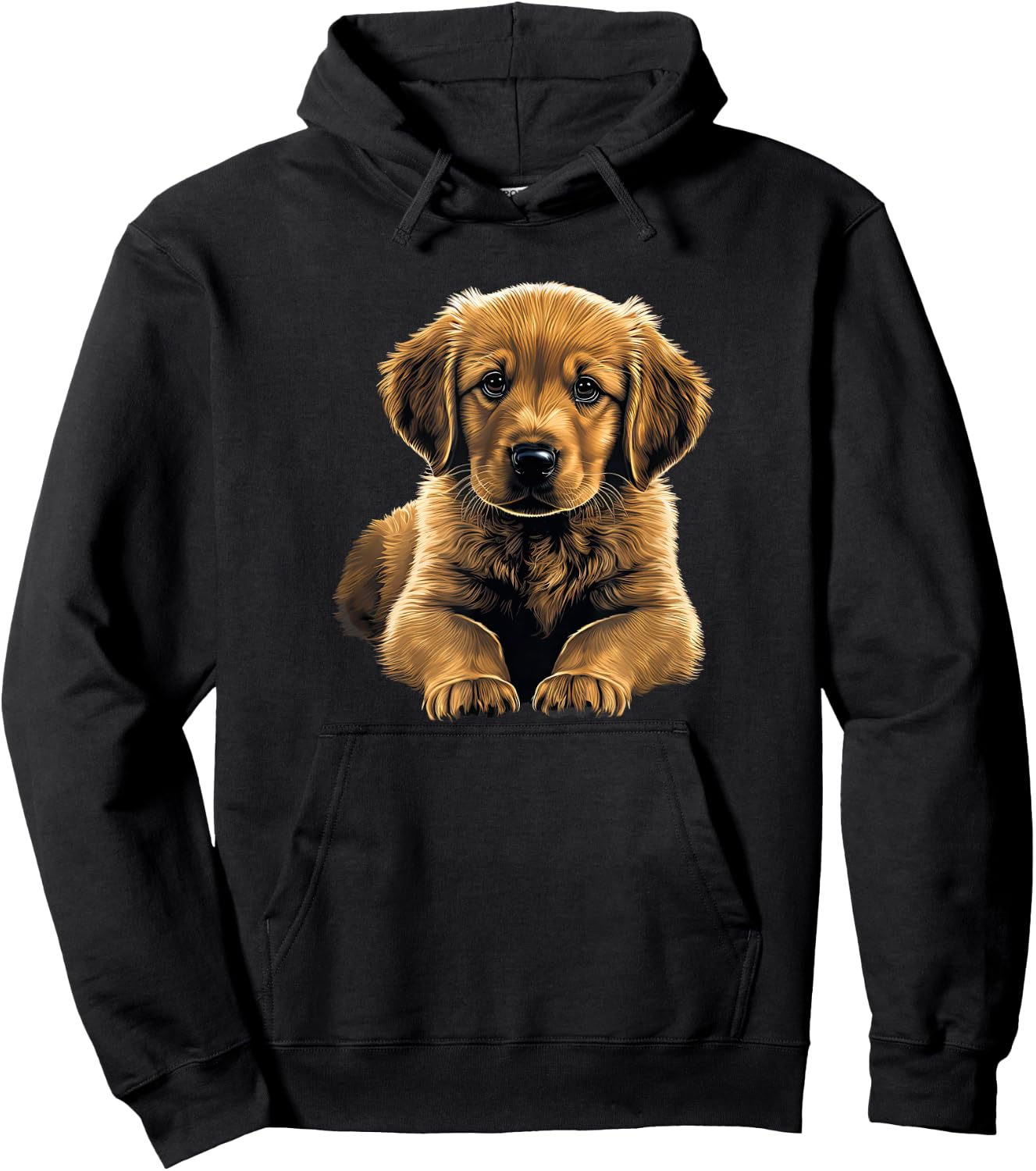 Funny Golden Retriever Puppy puppies Hoodie - Hoodie | Black