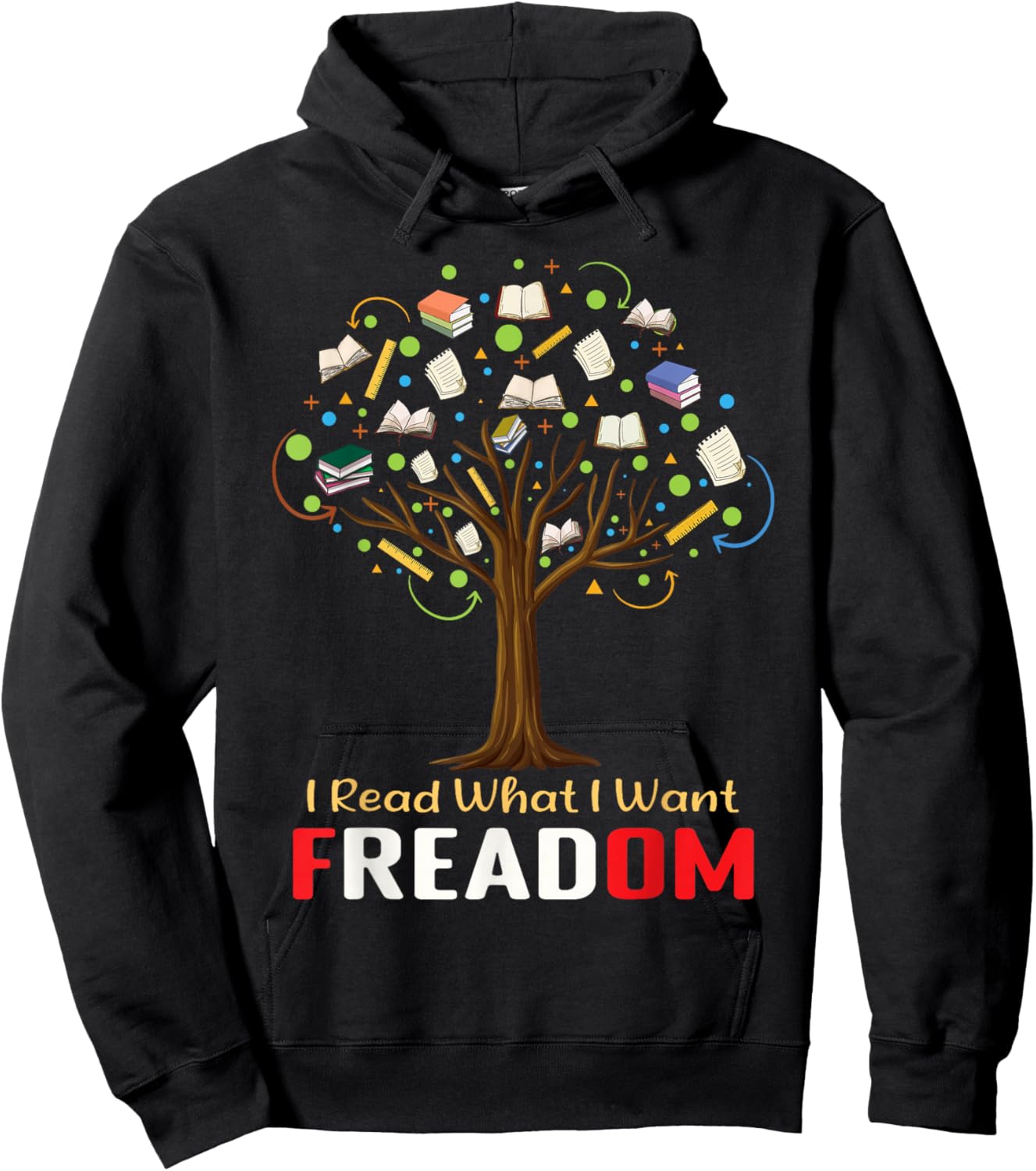 Read Banned Book Freedom Book Lover Reader Read Books Hoodie - Hoodie | Black