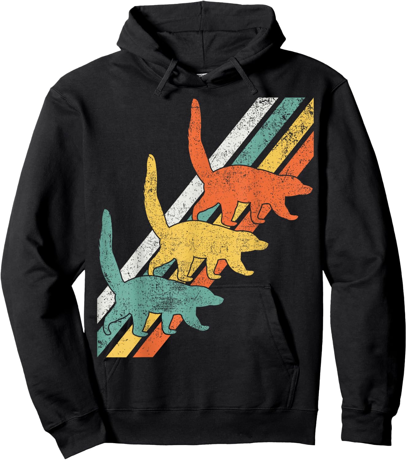 Coati Coatimundi Coatis Retro Hoodie - Hoodie | Black