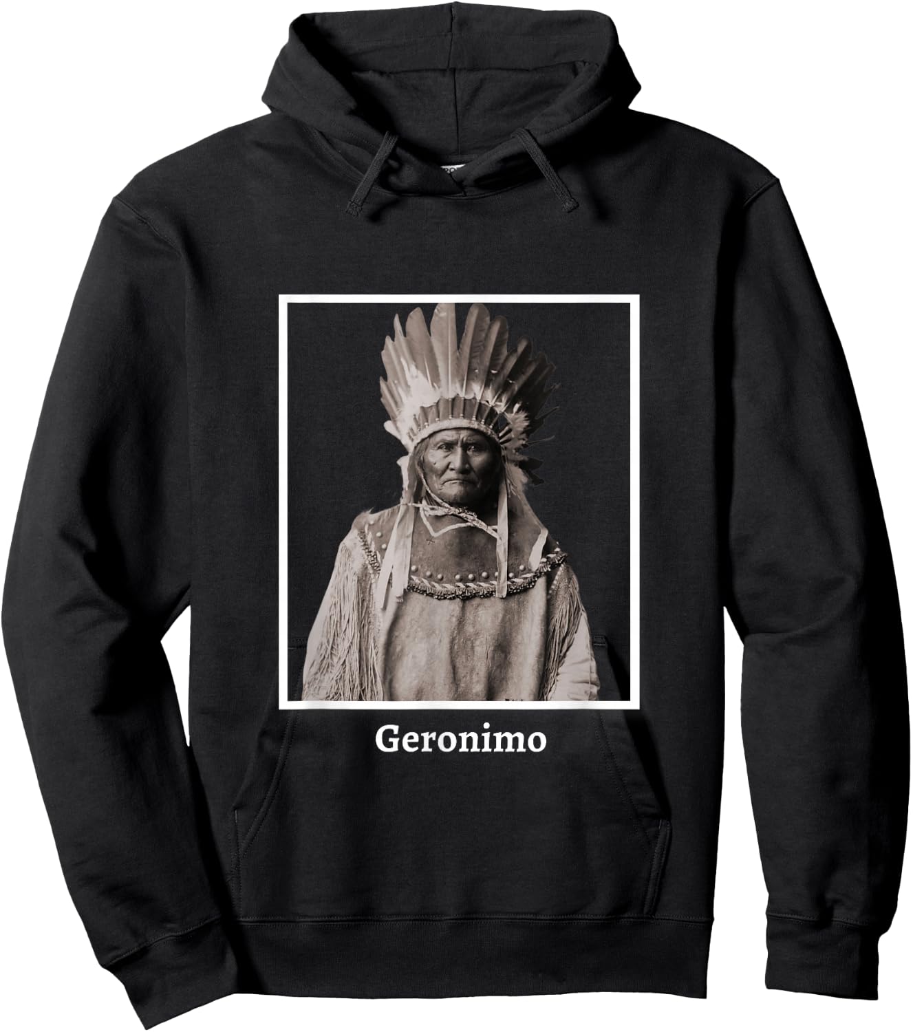 Geronimo Apache Native American Indian Southwest Ancestors Hoodie - Hoodie | Black