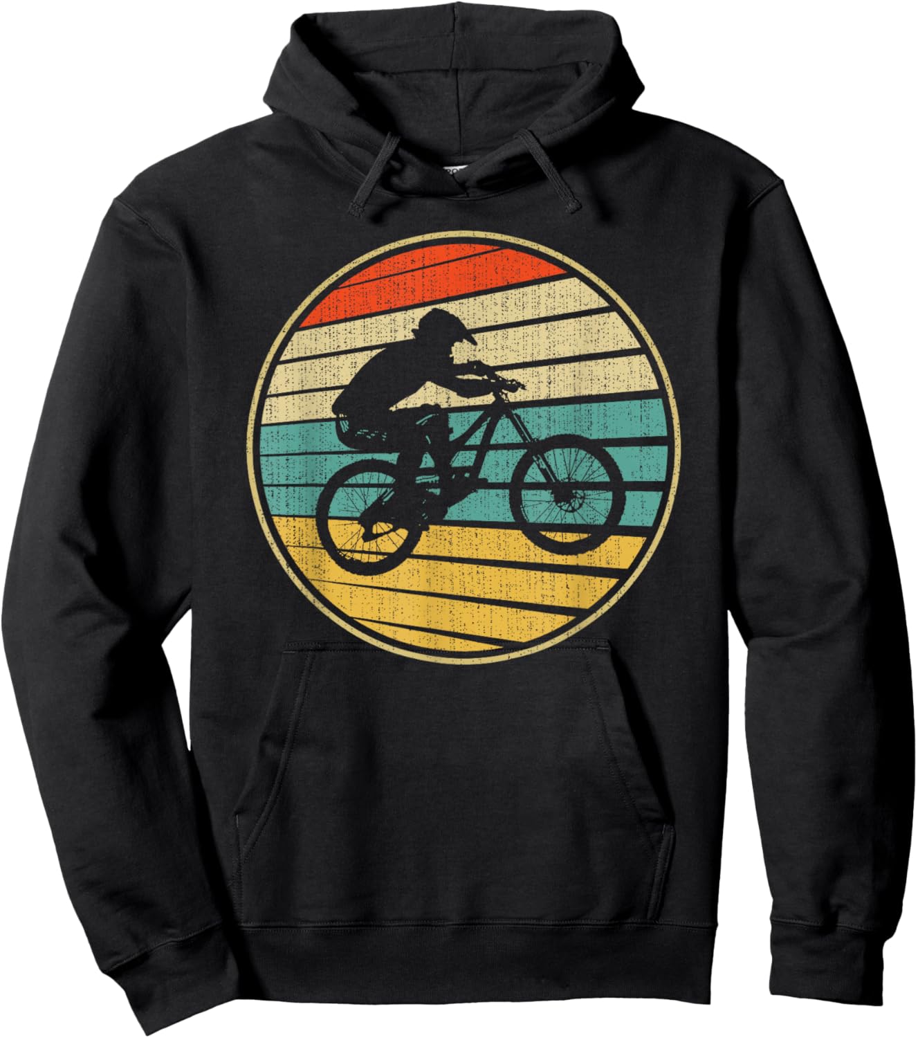 Vintage BMX Rider Retro Bike Bicycle Stunt Racing 70s 80s Hoodie - Hoodie | Black