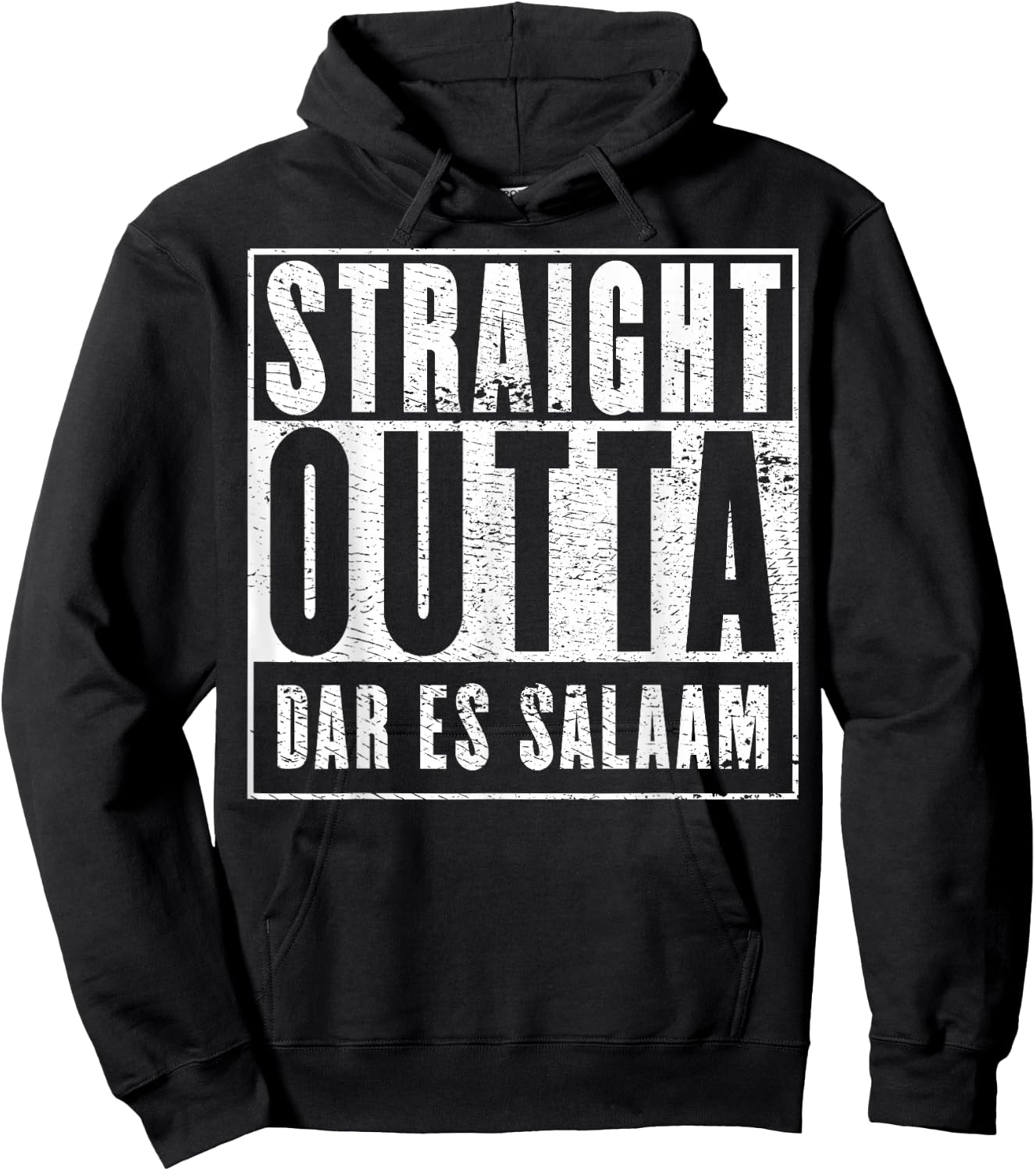 Straight Outta Dar es Salaam Hoodie - Hoodie | Black