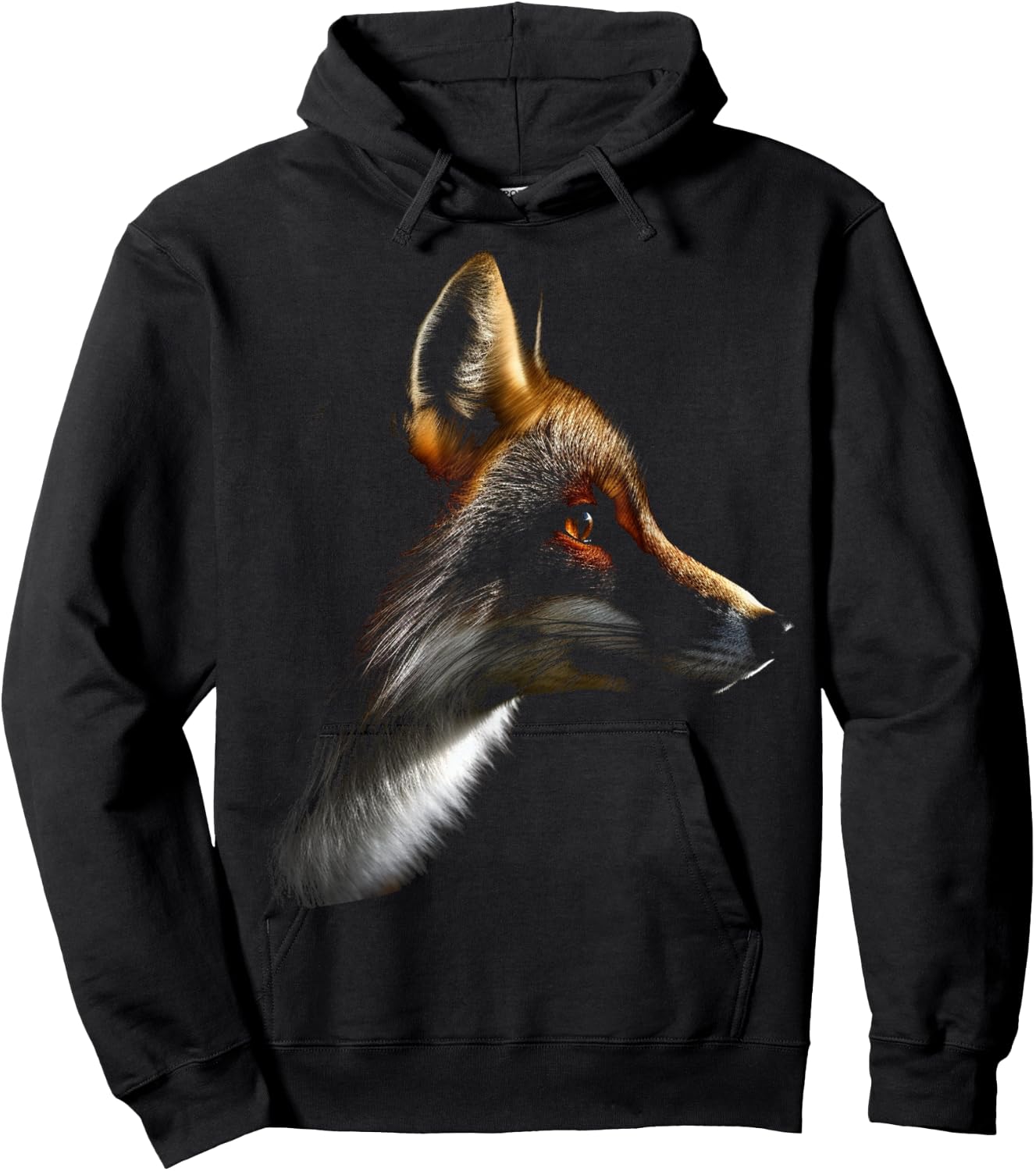 Fox Art - Animal Artwork Fox Hoodie - Hoodie | Black