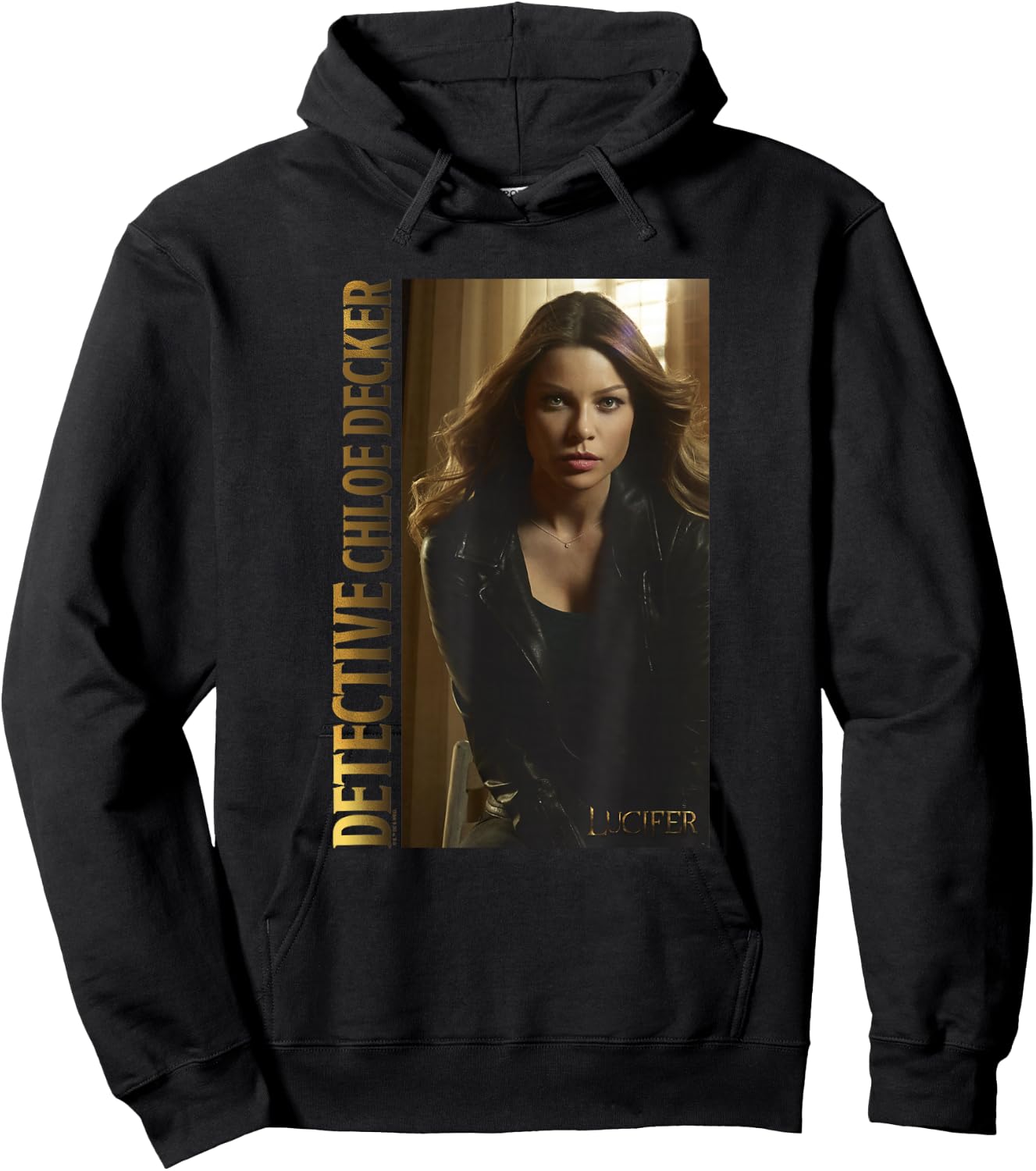 Lucifer Detective Chloe Decker Gold Series Poster Hoodie - Hoodie | Black