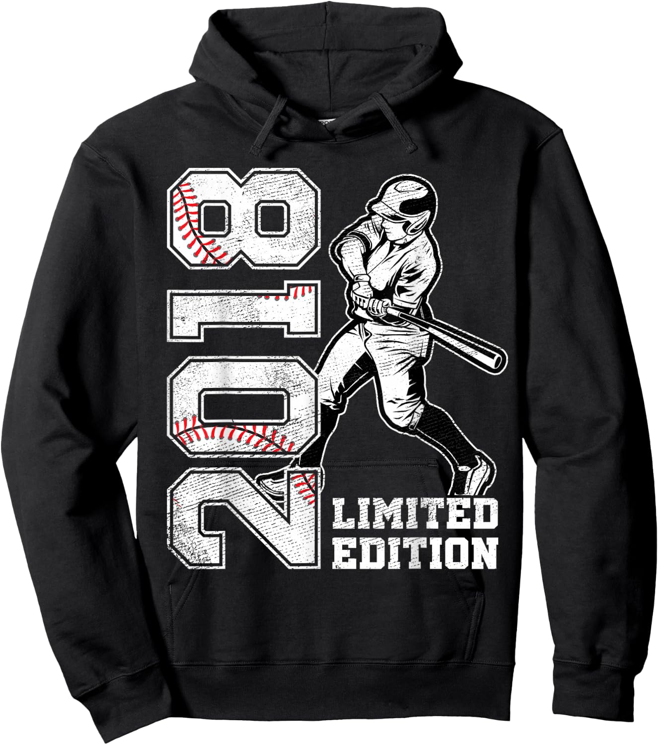 7th Birthday Baseball Limited Edition 2018 7 Years Old Hoodie - Hoodie | Black