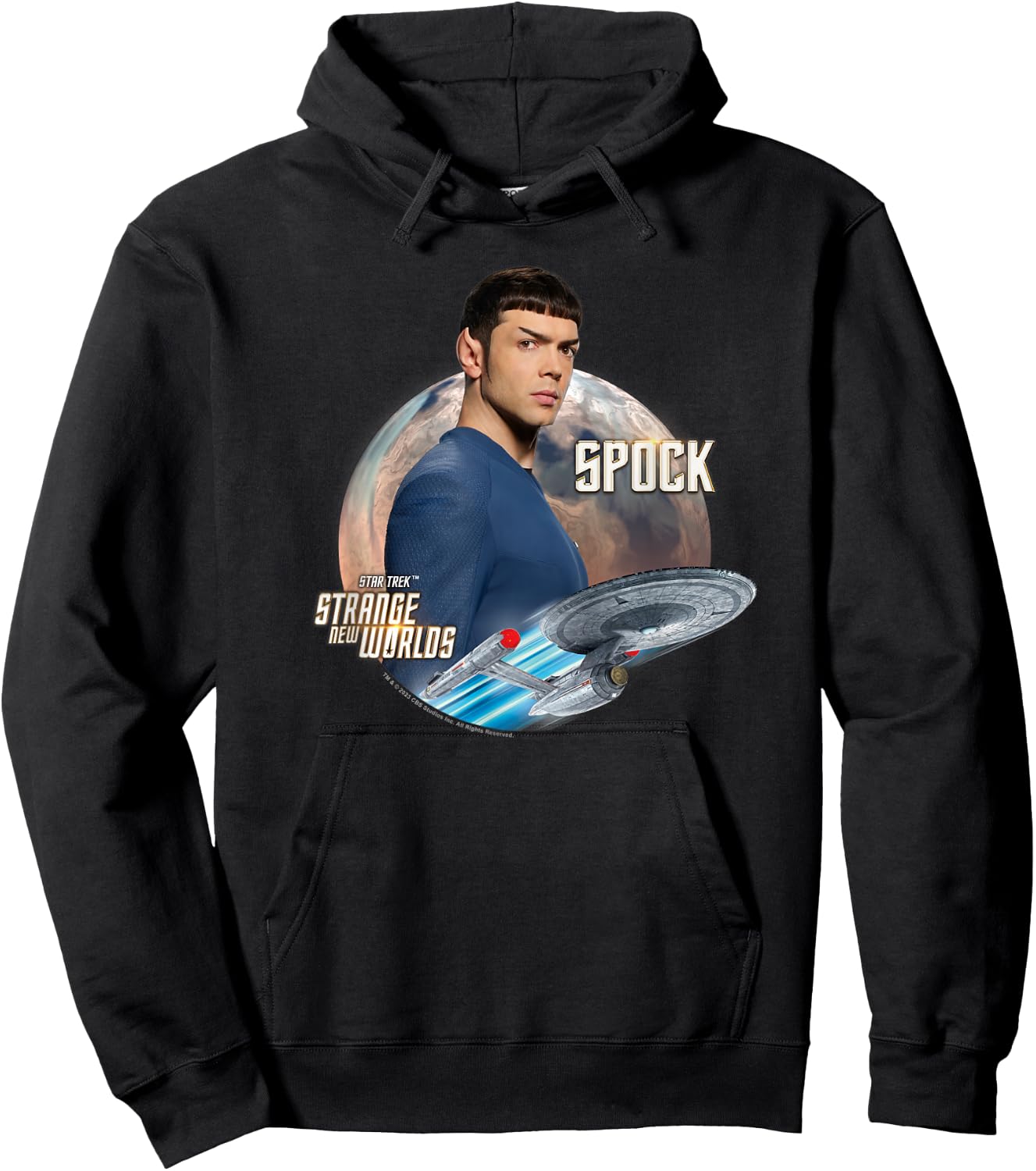 Star Trek Strange New Worlds Spock Hoodie - Hoodie | Black
