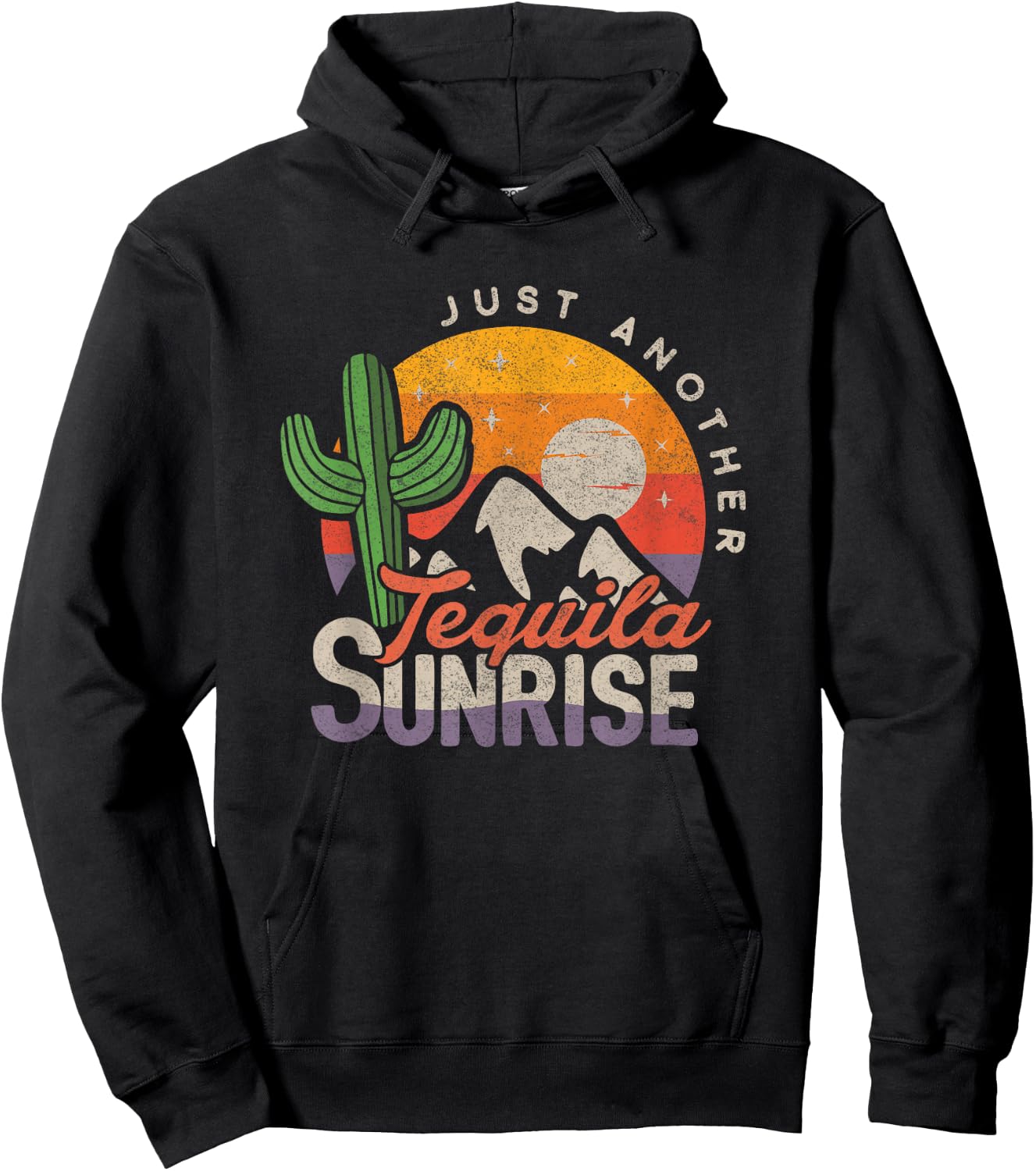Summer Camp Party Tequila Day Just Another Tequila Sunrise Hoodie - Hoodie | Black