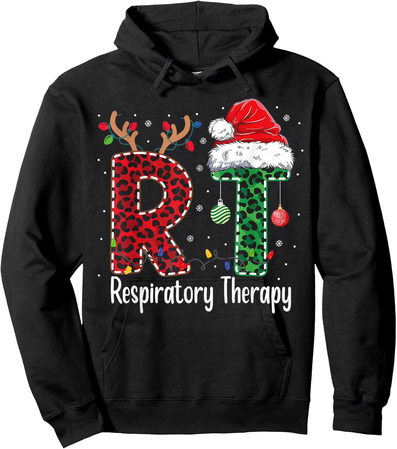 Respiratory Therapist funny christmas Future Nurse design Hoodie - Hoodie | Black