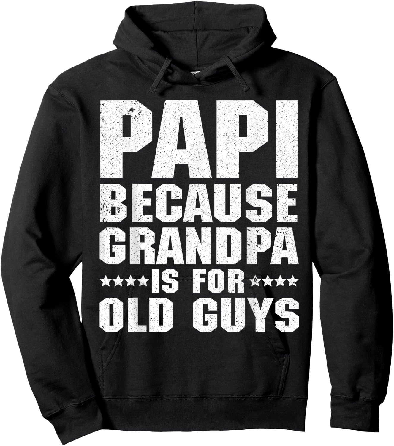 Cool Papi Design For Papi Men Grandpa Parent Father's Day Hoodie - Hoodie | Black