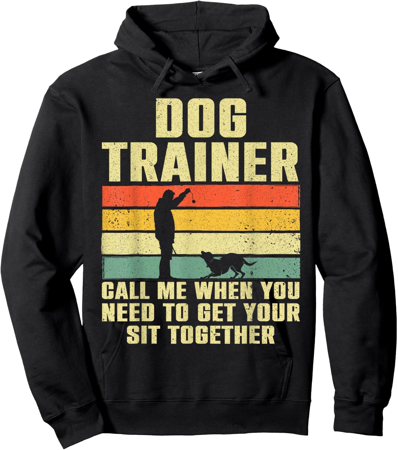 Funny Dog Training Design Women Dog Trainer Training Hoodie - Hoodie | Black