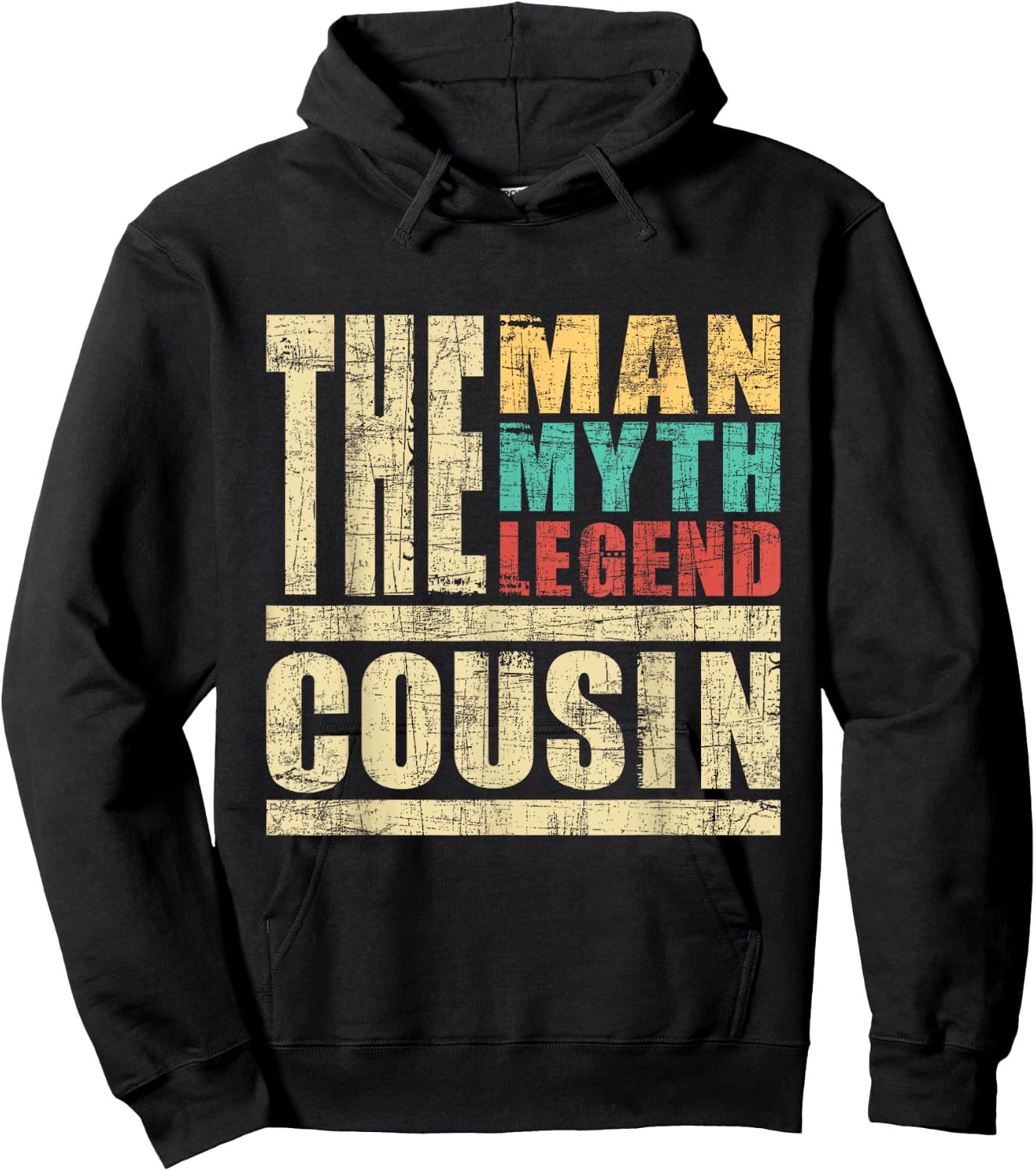 The Man The Myth The Legend Cousin - Matching Family Hoodie - Hoodie | Black