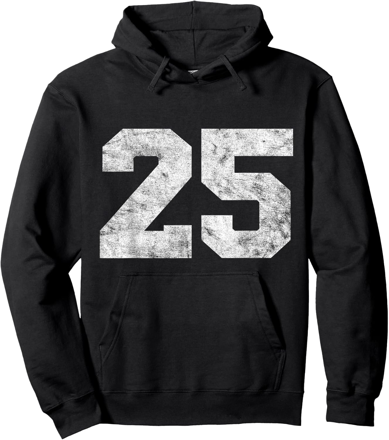 Vintage Lucky Number 25 Birthday Sports Player Team Athlete Hoodie - Hoodie | Black