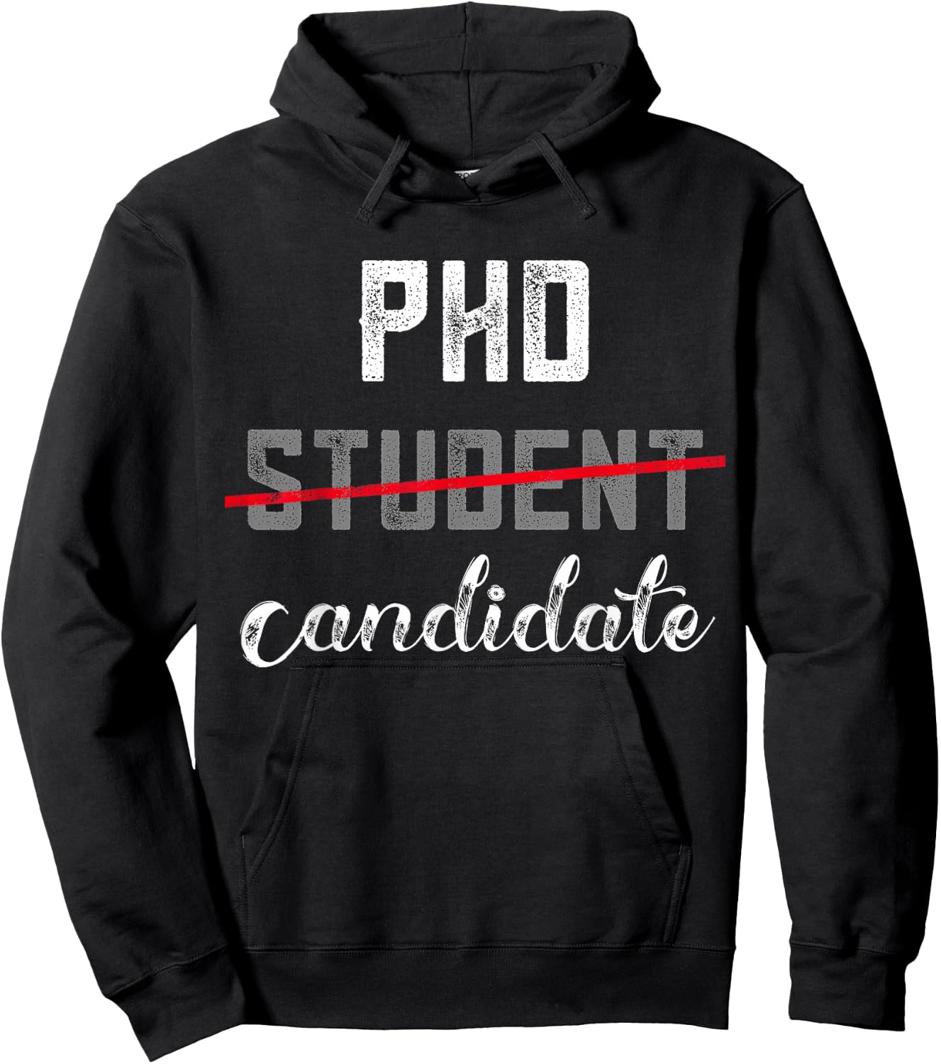 Funny PhD Candidate Not Student Doctorate Degree Grad School Hoodie - Hoodie | Black