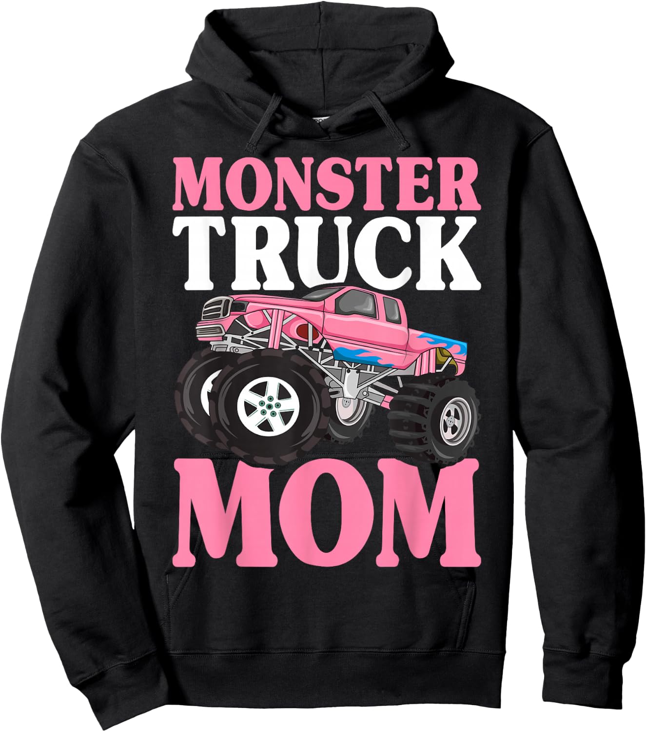 Monster Truck Mom Truck Lover Mom Hoodie - Hoodie | Black
