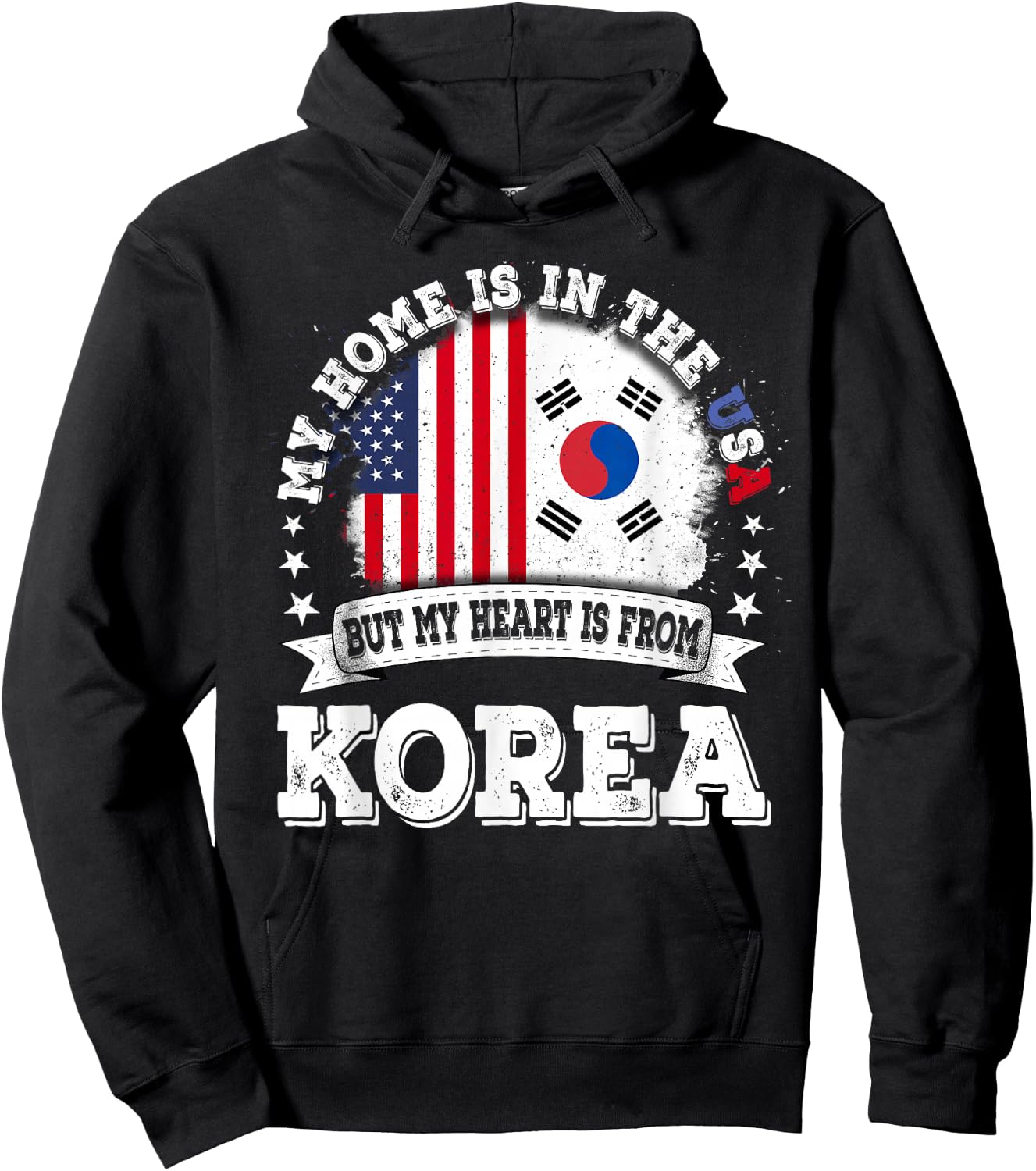 American Korea Flag Hoodie - Hoodie | Black