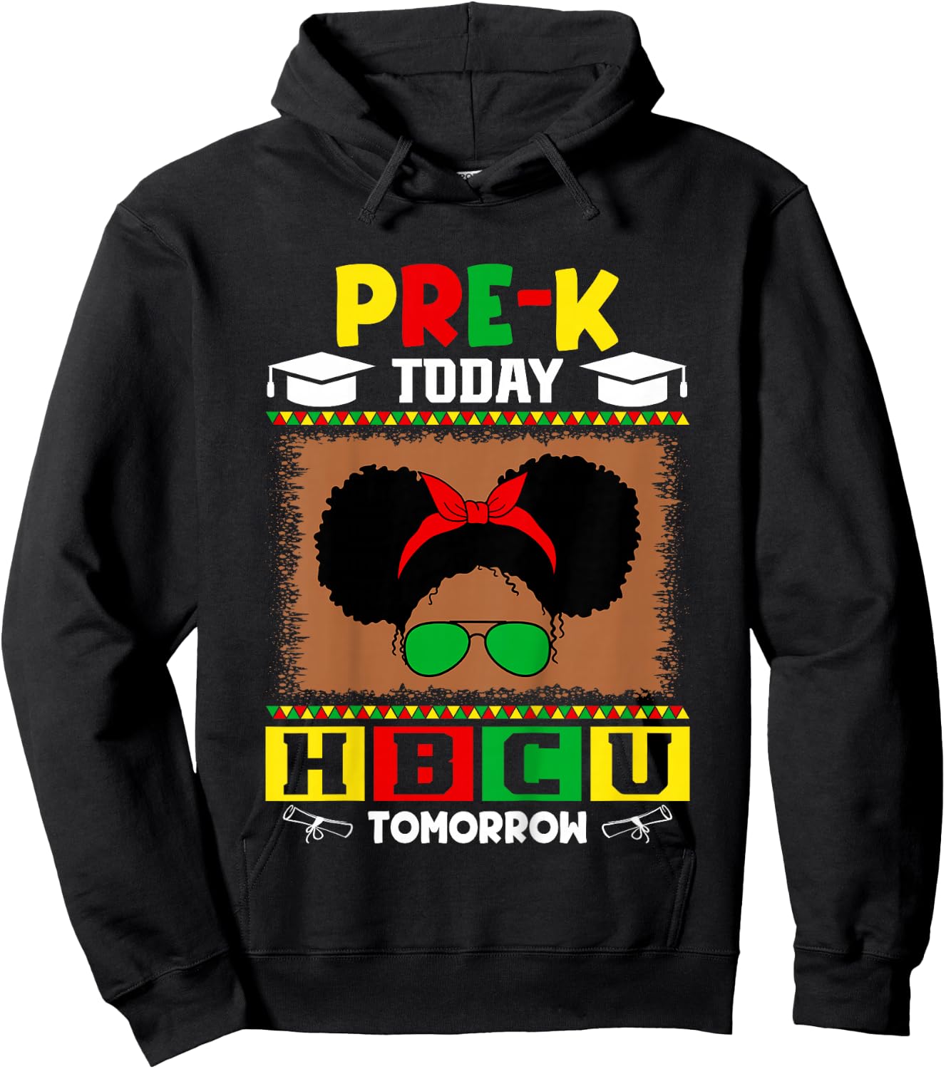 Pre-K Today HBCU Tomorrow Future HBCU Grad Kids Hoodie - Hoodie | Black