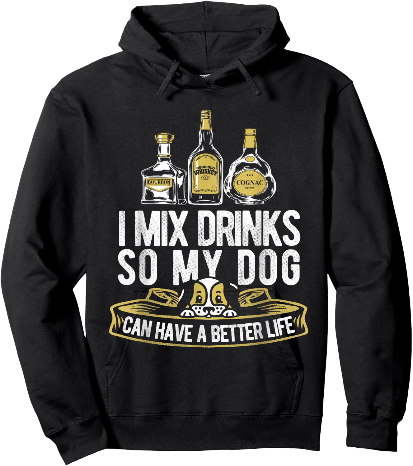 Bartending Dog Bartender - Mixologist Barkeeper Barman Hoodie - Hoodie | Black
