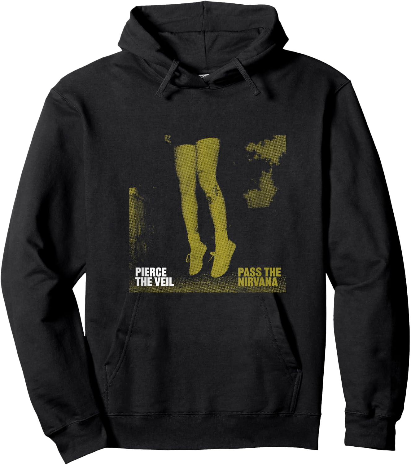 Pierce The Veil -Adult Black - Small - Pass The Nirvana Hoodie - Hoodie | Black