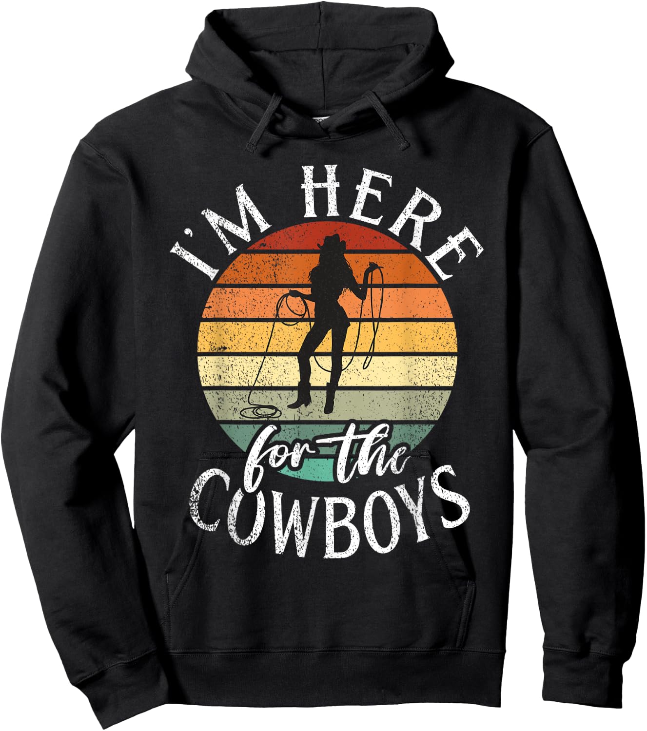 Im here for the Cowboys Rodeo Hoodie - Hoodie | Black