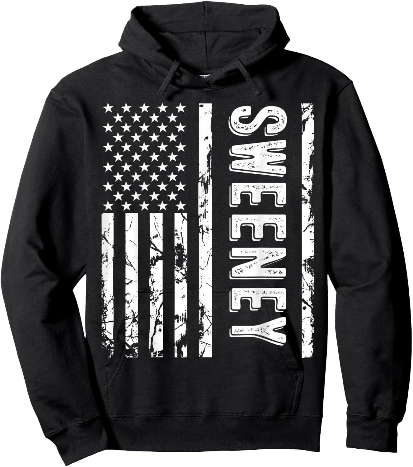 Sweeney Last Name Funny Surname Team Sweeney Family Reunion Hoodie - Hoodie | Black