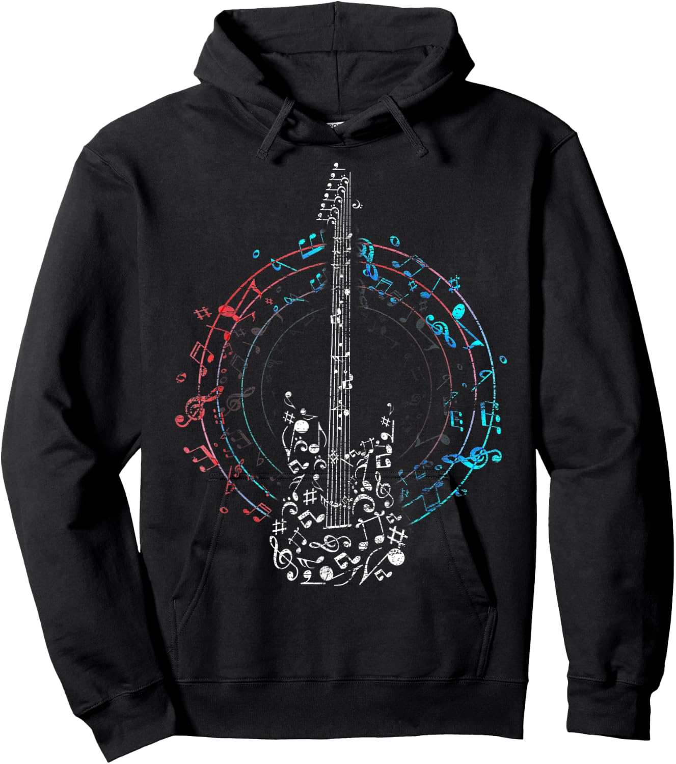Clef as a guitar Hoodie - Hoodie | Black
