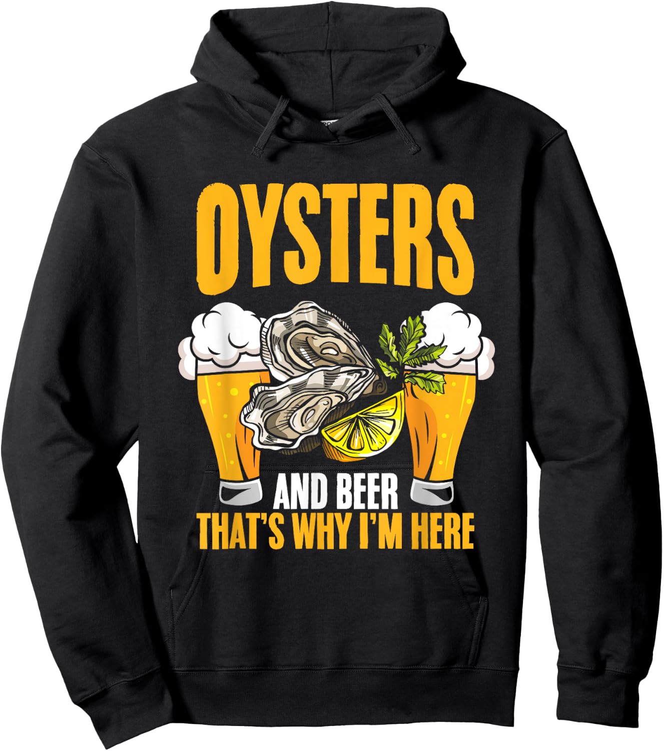Oyster And Beer Oyster Shucker Seafood Shuck Oyster Shucking Hoodie - Hoodie | Black
