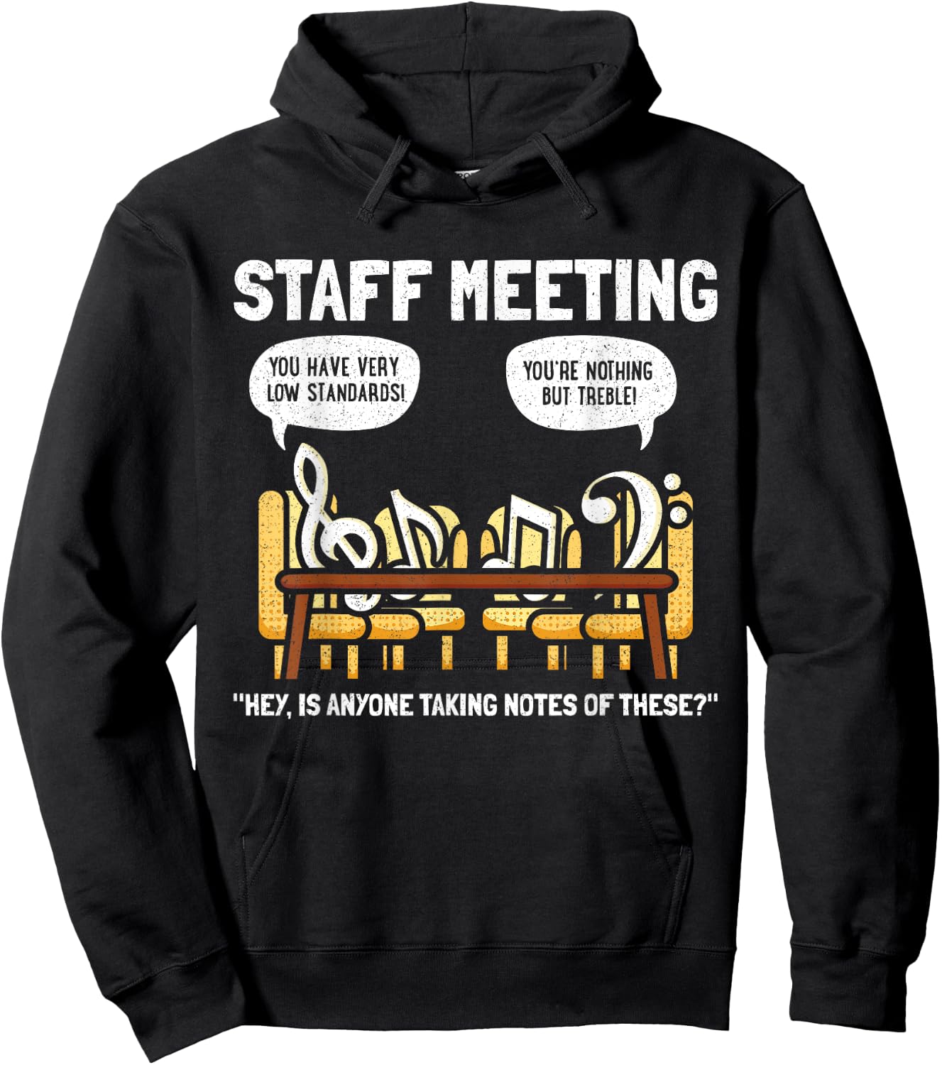 Music Theory Musician Music Teacher Funny Musical Notes Women Girls Kids Hoodie - Hoodie | Black